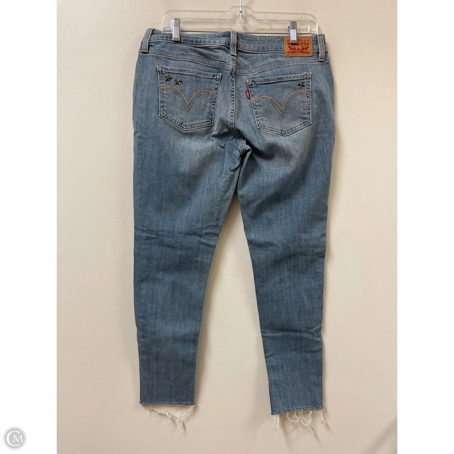 Jeans Skinny By Levis In Blue Denim, Size: 12