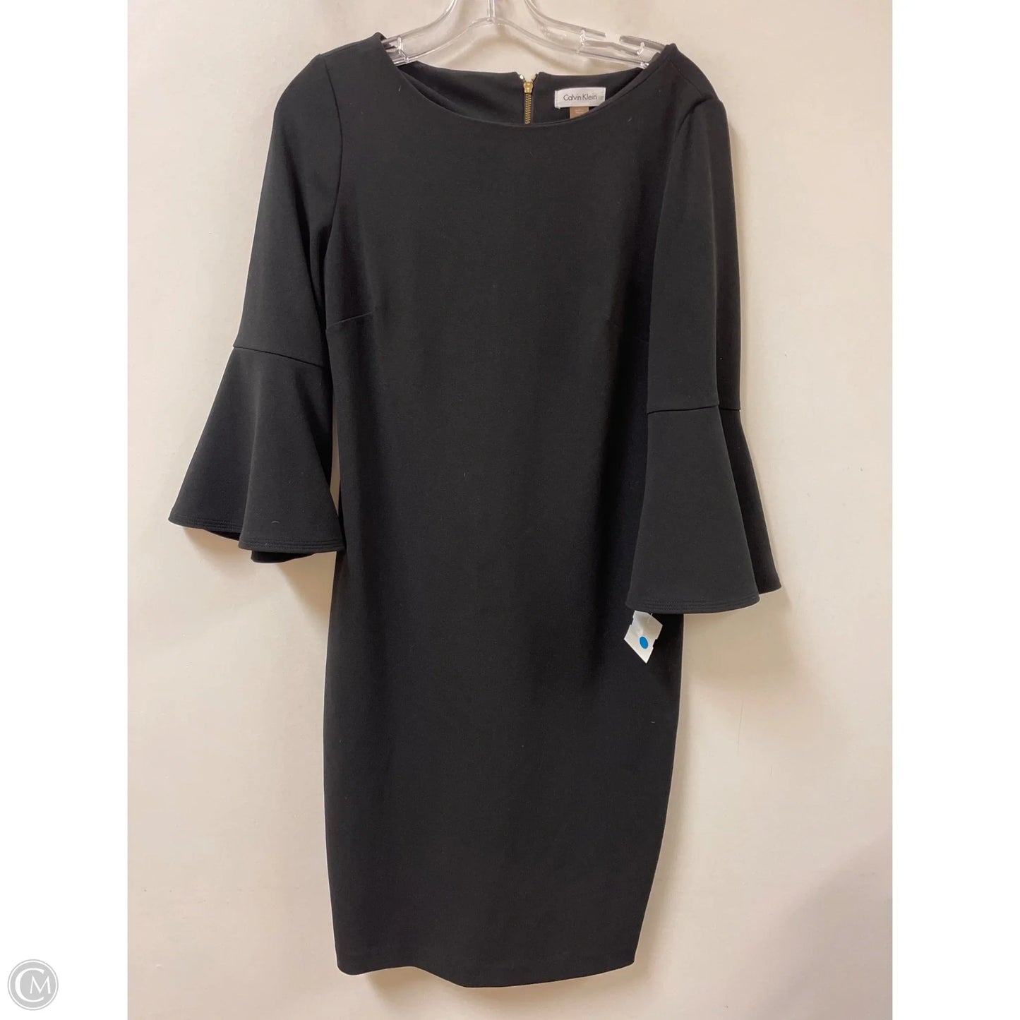 Dress Casual Midi By Calvin Klein In Black, Size: M