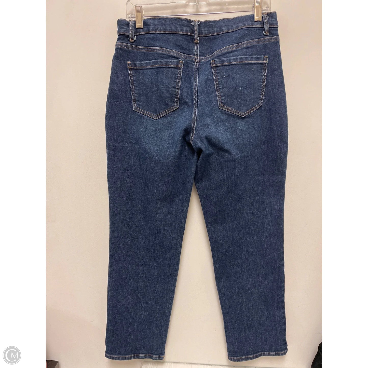 Jeans Straight By Gloria Vanderbilt In Blue Denim, Size: 10
