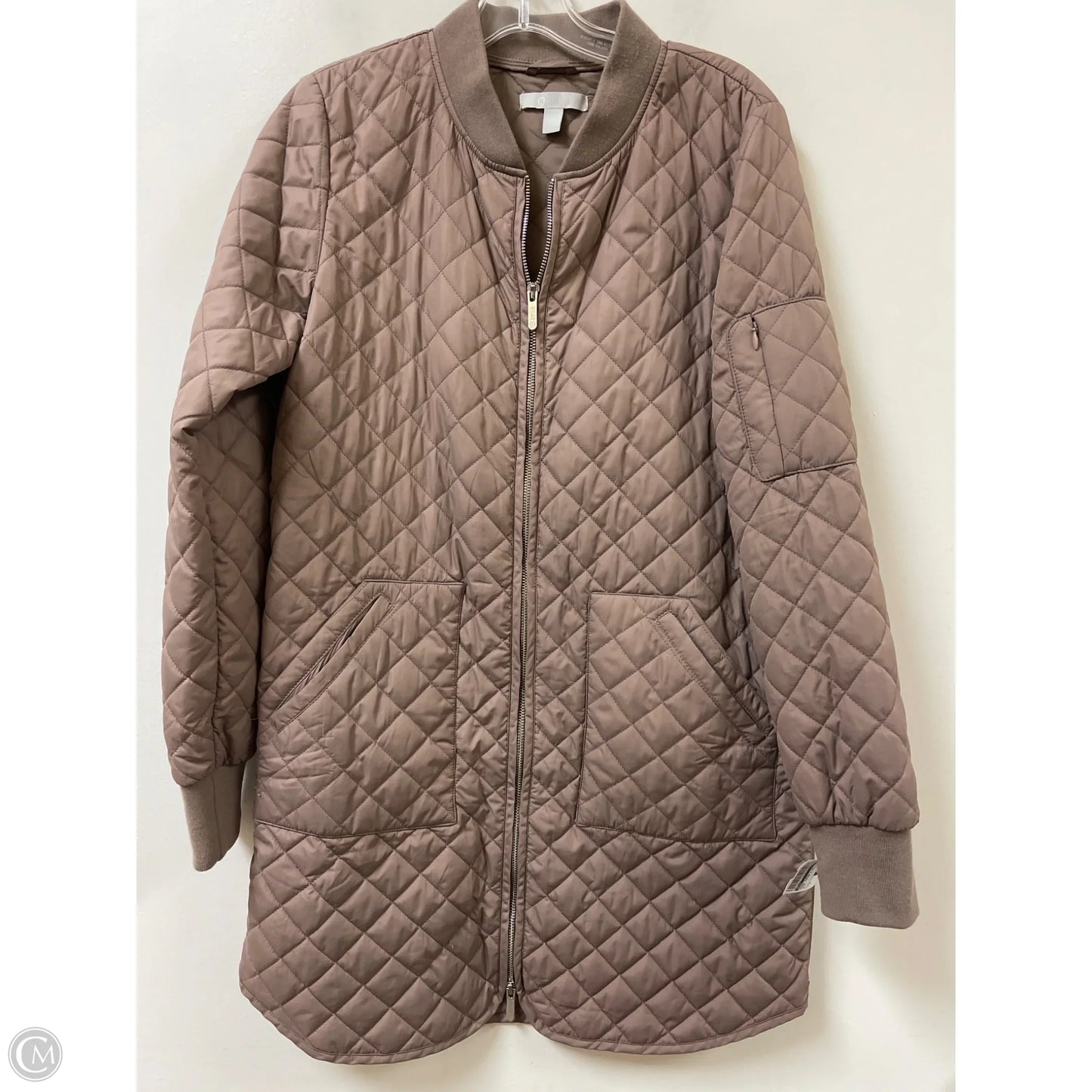 Jacket Puffer & Quilted By Zella In Brown, Size: M