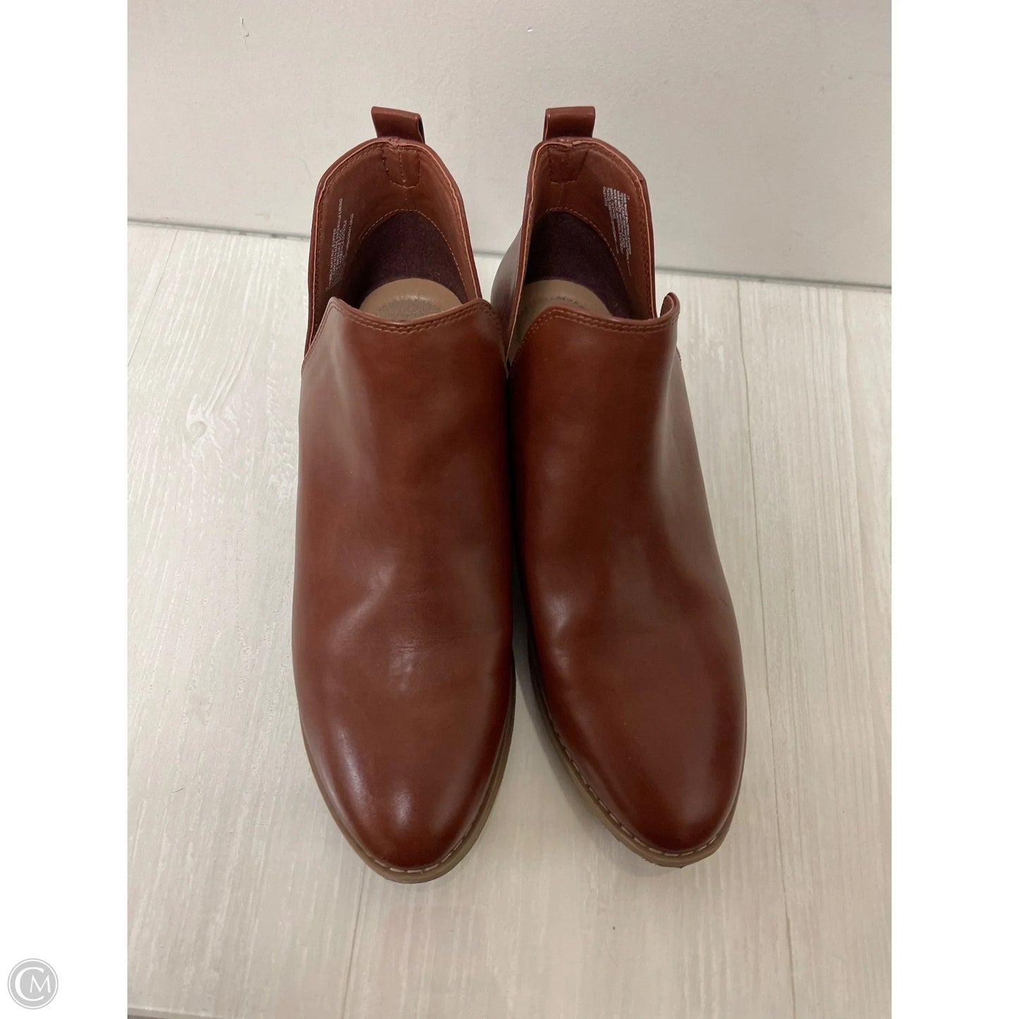 Boots Ankle Heels By Universal Thread In Brown, Size: 11