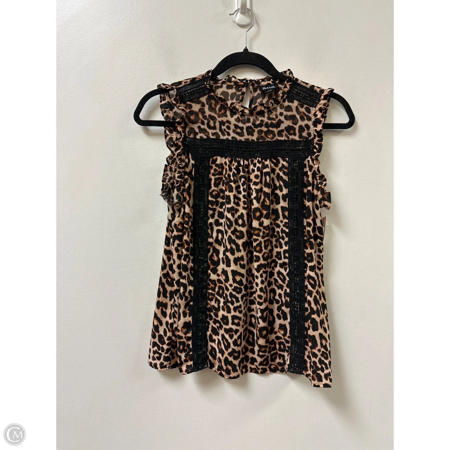 Top Sleeveless By Ana In Animal Print, Size: S