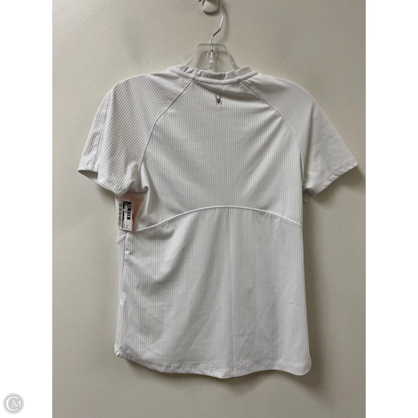 Athletic Top Short Sleeve By Spyder In White, Size: S