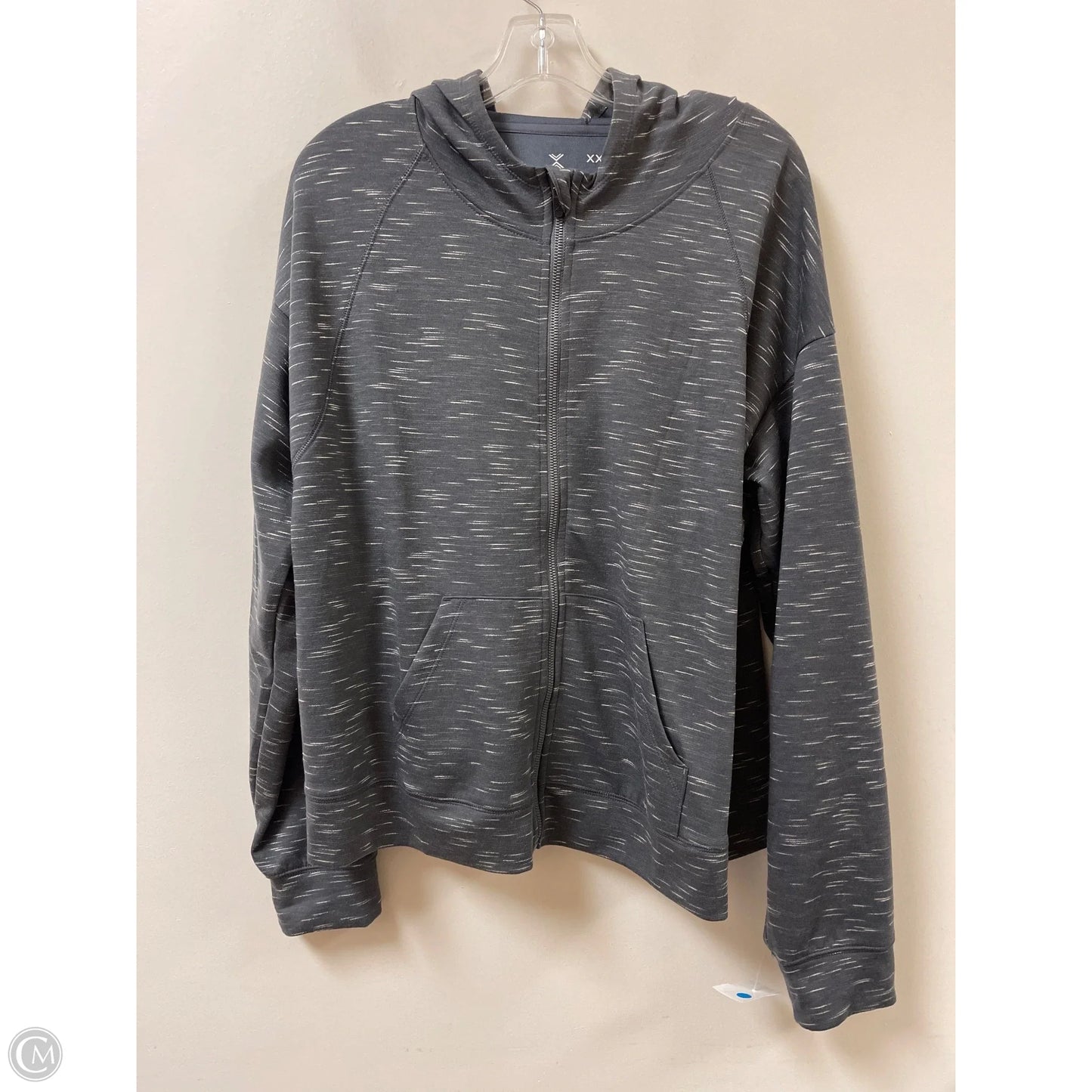 Athletic Jacket By Xersion In Grey, Size: 1x