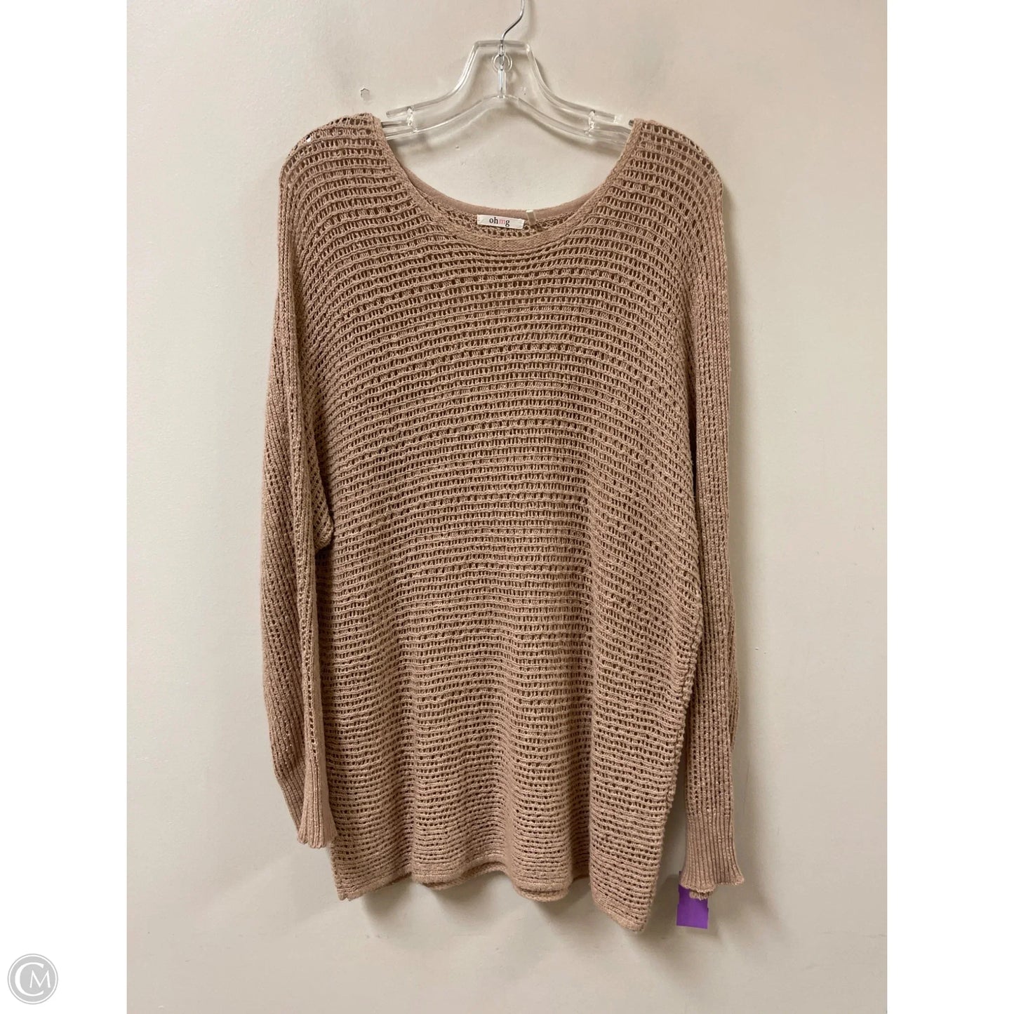 Tunic Long Sleeve By Clothes Mentor In Pink, Size: L