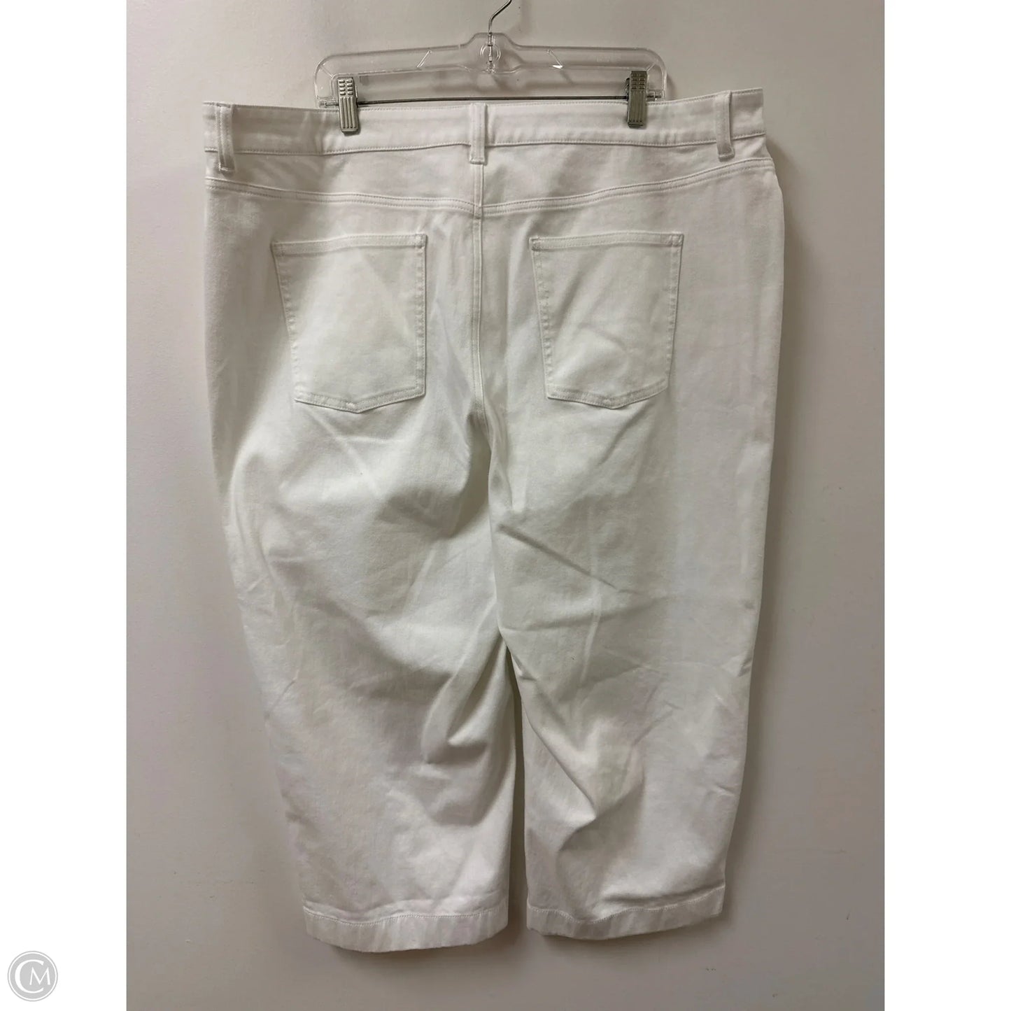 Pants Wide Leg By Talbots In White, Size: 22