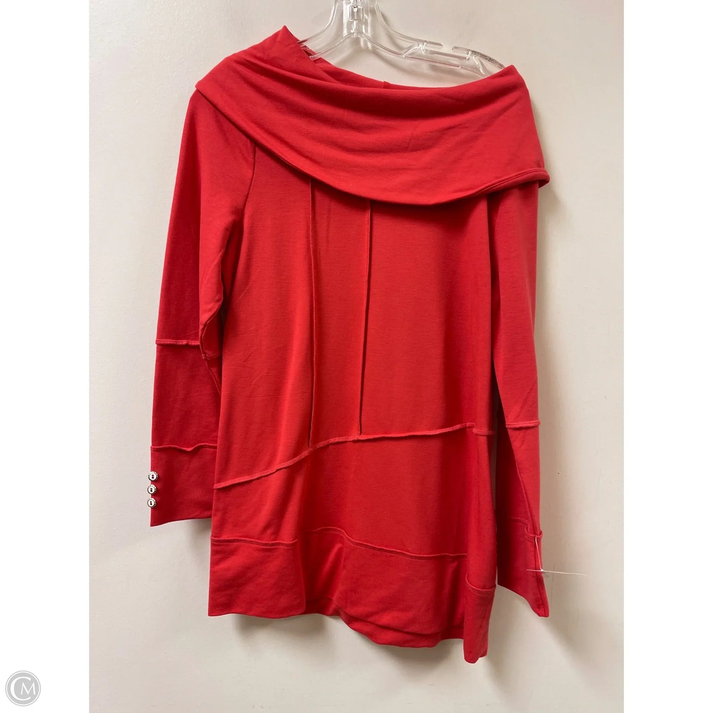 Top Long Sleeve By Soft Surroundings In Coral, Size: M