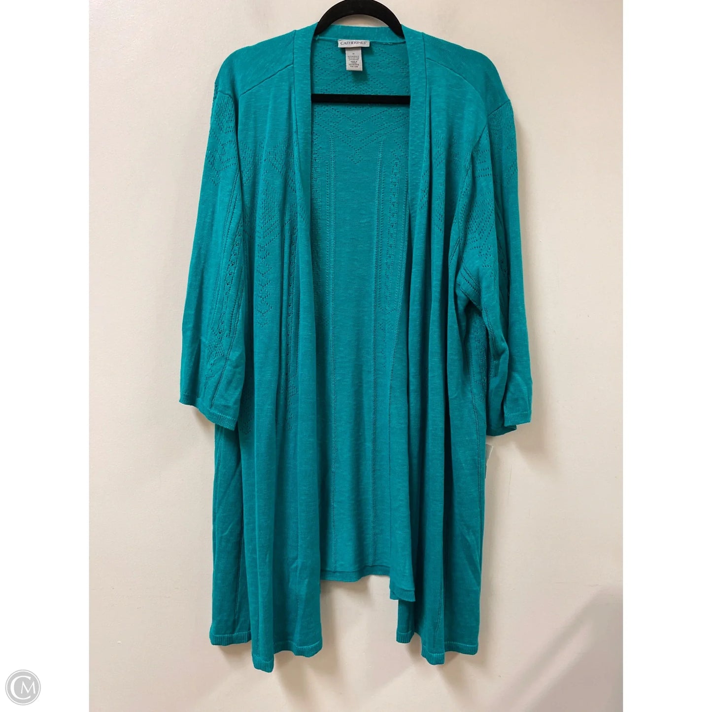 Cardigan By Catherines In Teal, Size: 3x