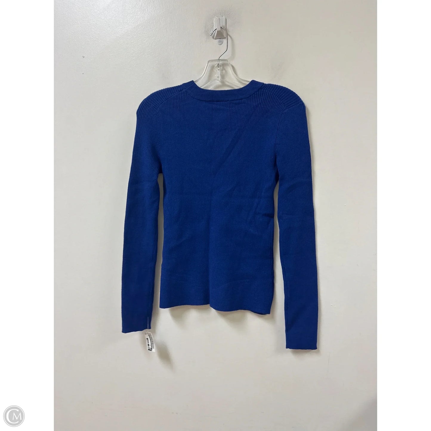 Top Long Sleeve By Bobeau In Blue, Size: S