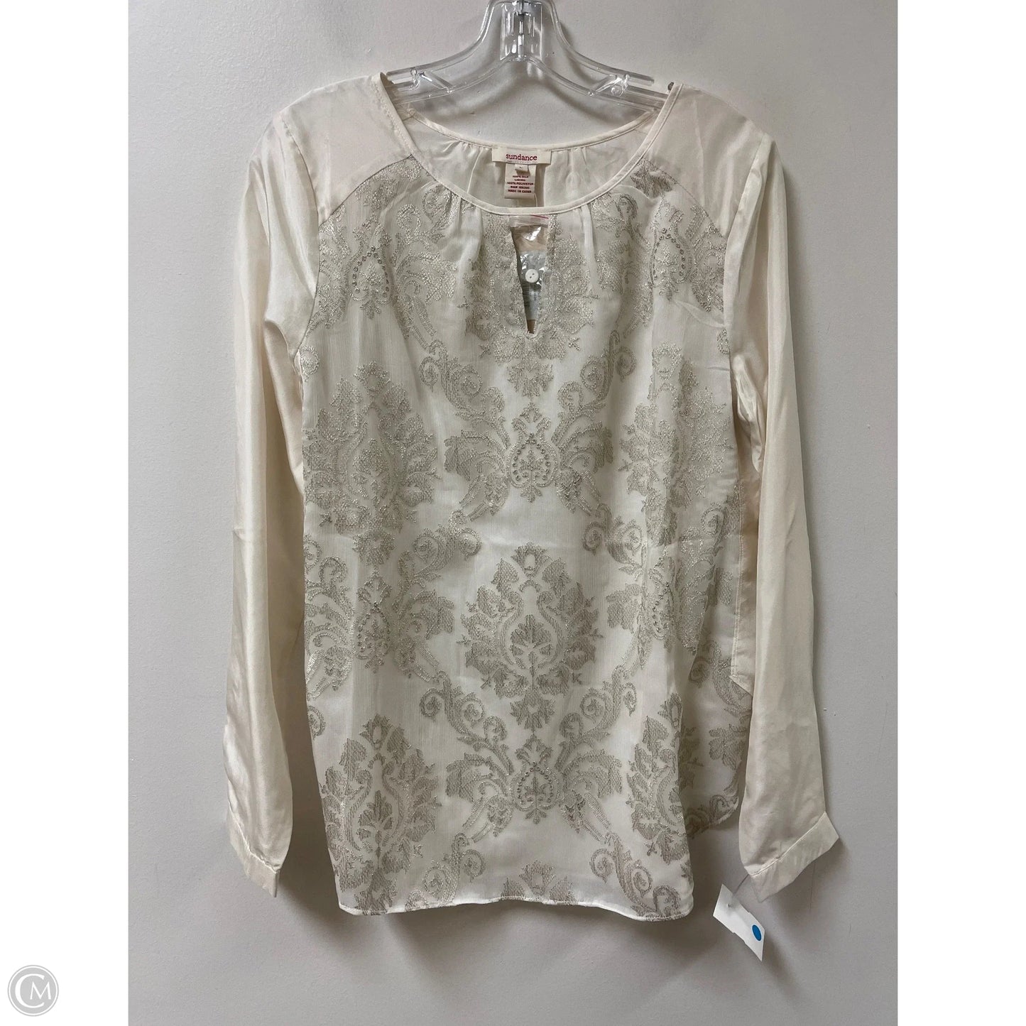 Top Long Sleeve By Sundance In Cream, Size: L