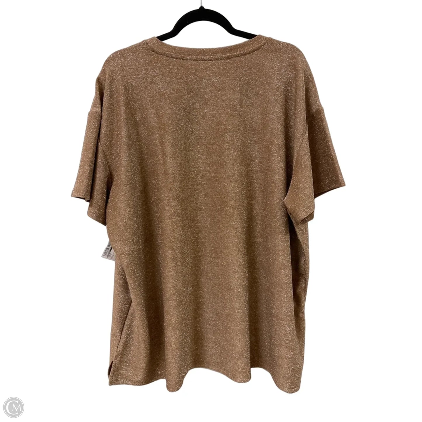 Top Short Sleeve By Maurices In Bronze, Size: 2x