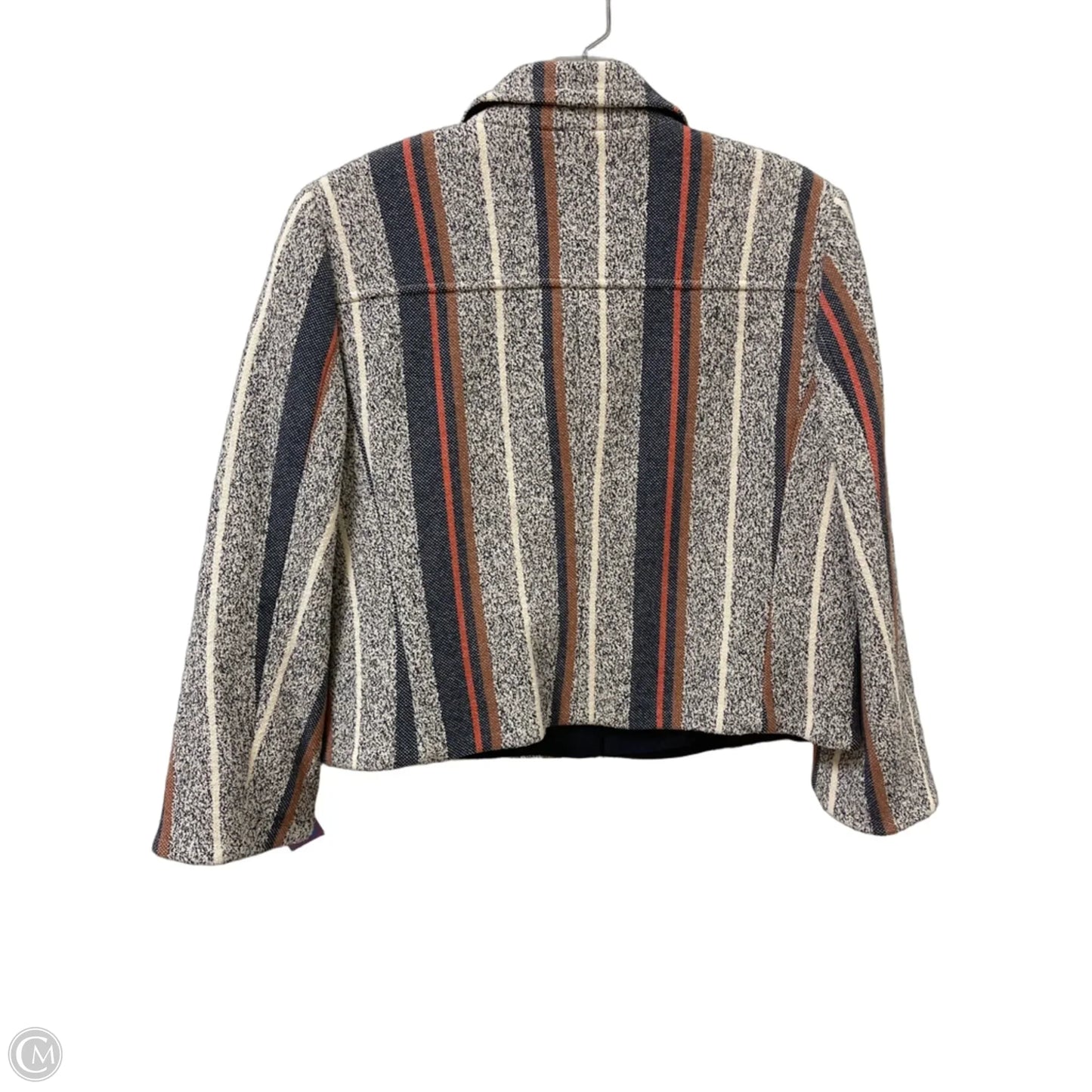 Blazer By Ann Taylor In Striped Pattern, Size: Mp