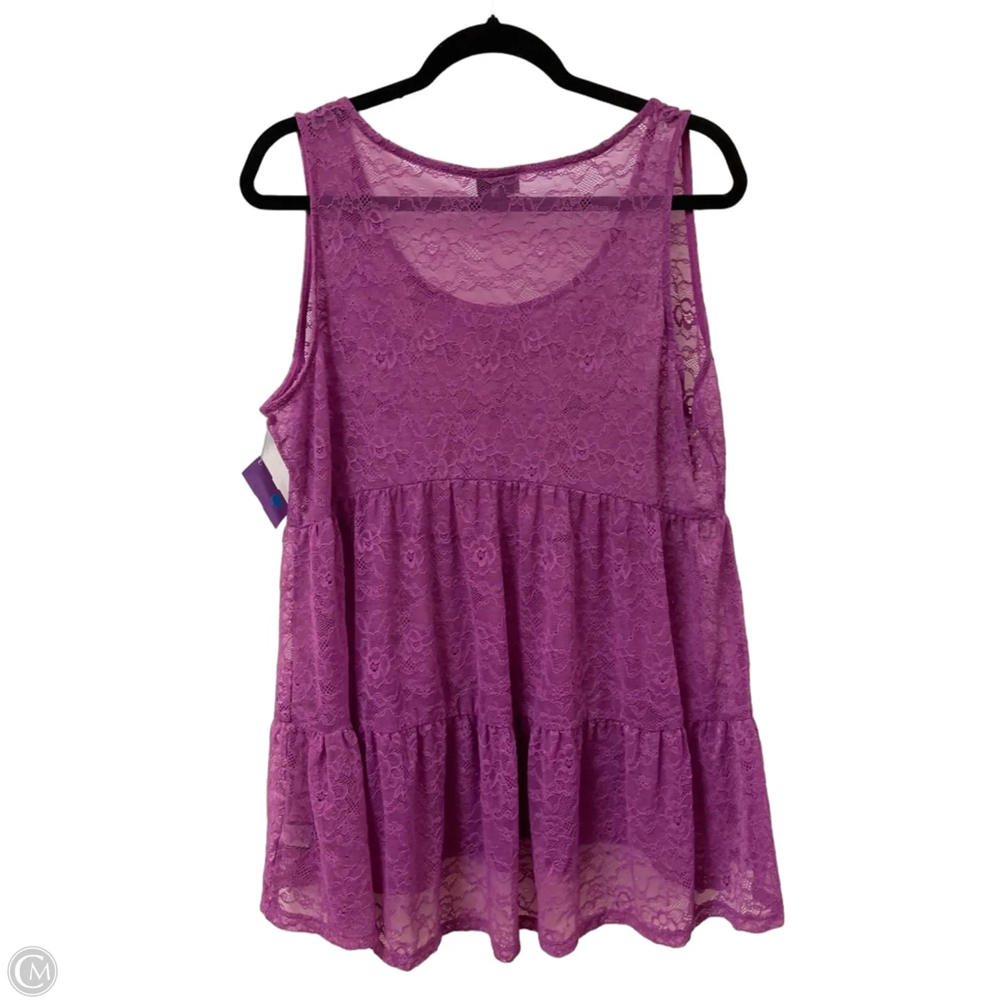 Top Sleeveless By Torrid In Purple, Size: L