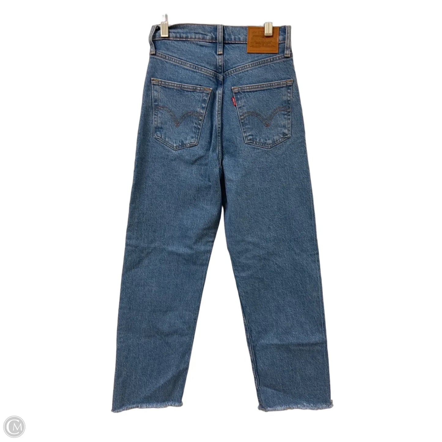 Jeans Straight By Levis In Blue Denim, Size: 2