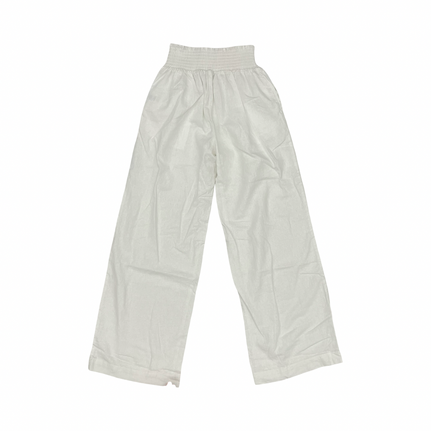 Pants Linen By Love Tree In White, Size:M