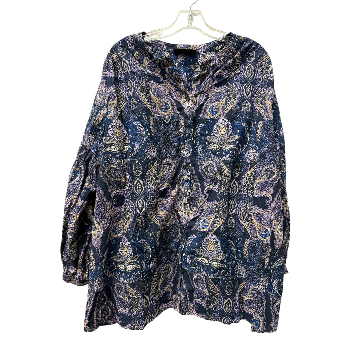Top Ls By Lane Bryant In Blue & Purple, Size:3X