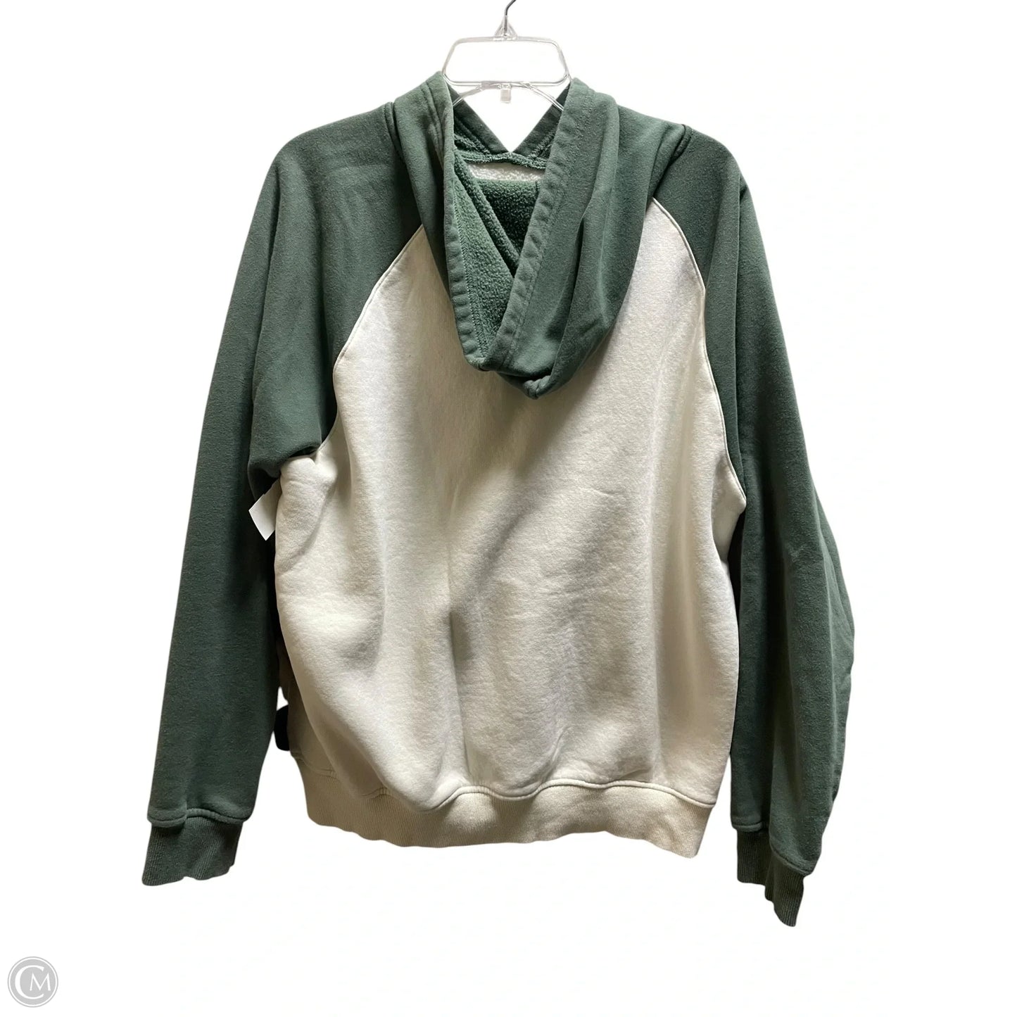 Sweatshirt Hoodie By White Fox In Green, Size: L