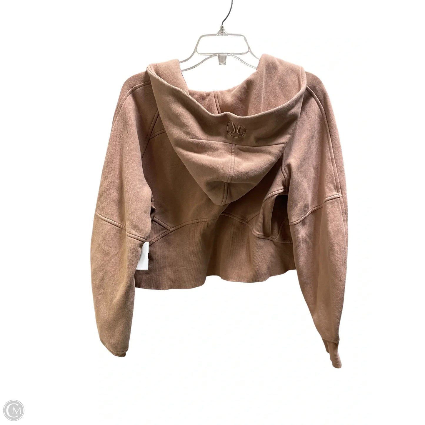 Athletic Sweatshirt Hoodie By Lululemon In Tan, Size: Xs
