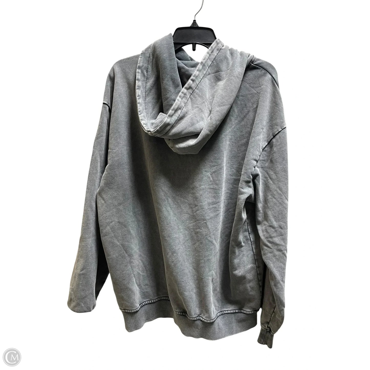 Sweatshirt Hoodie By Clothes Mentor In Grey, Size: S