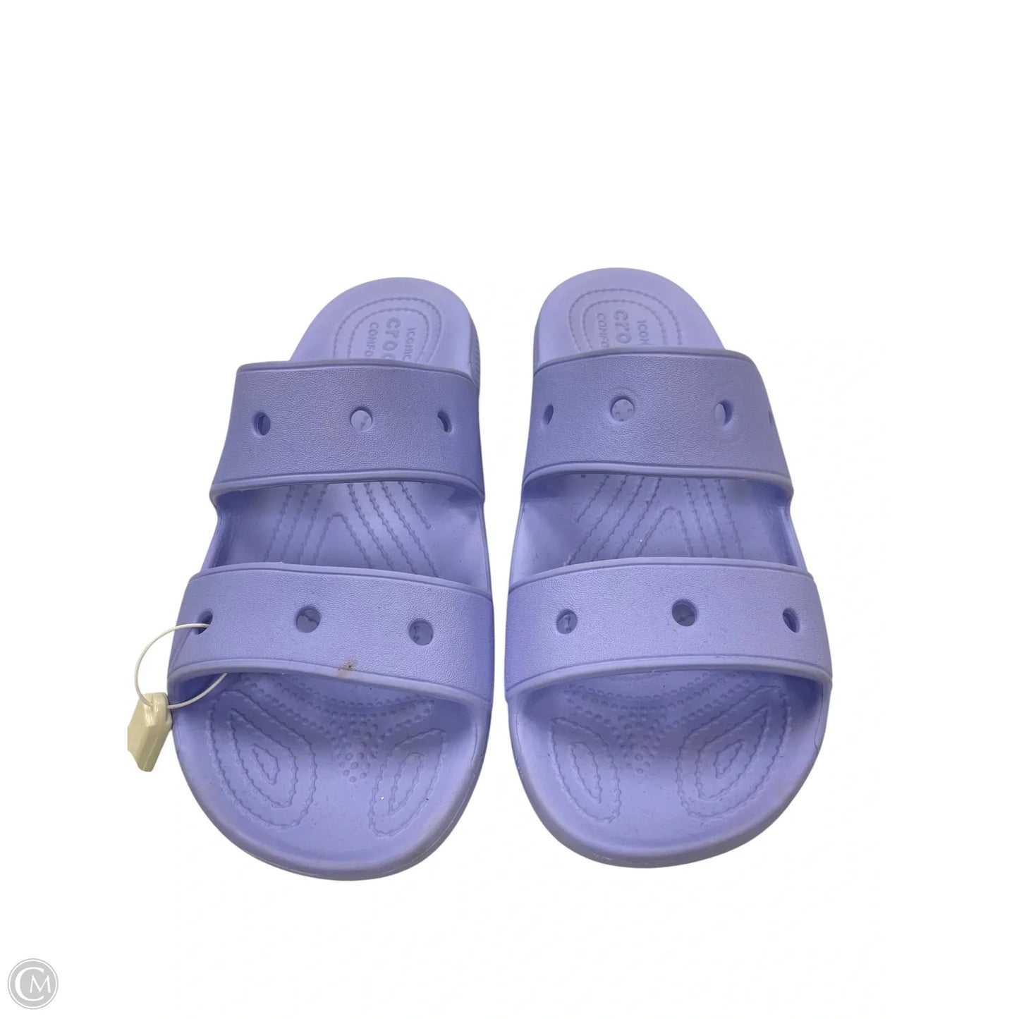 Sandals Flats By Crocs In Purple, Size: 9