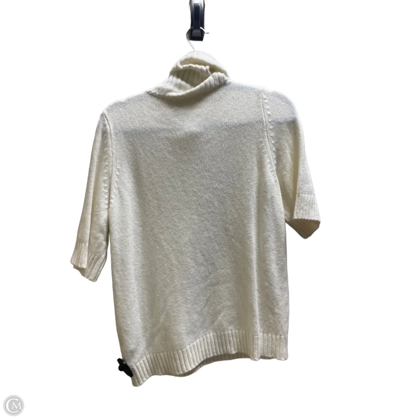 Top Short Sleeve By Anthropologie In Cream, Size: L