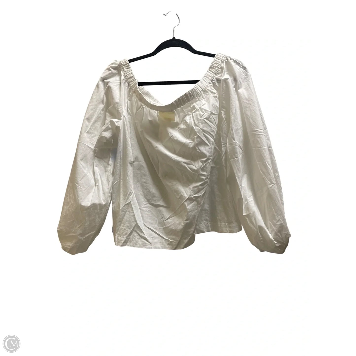 Top Short Sleeve By Maeve In White, Size: L