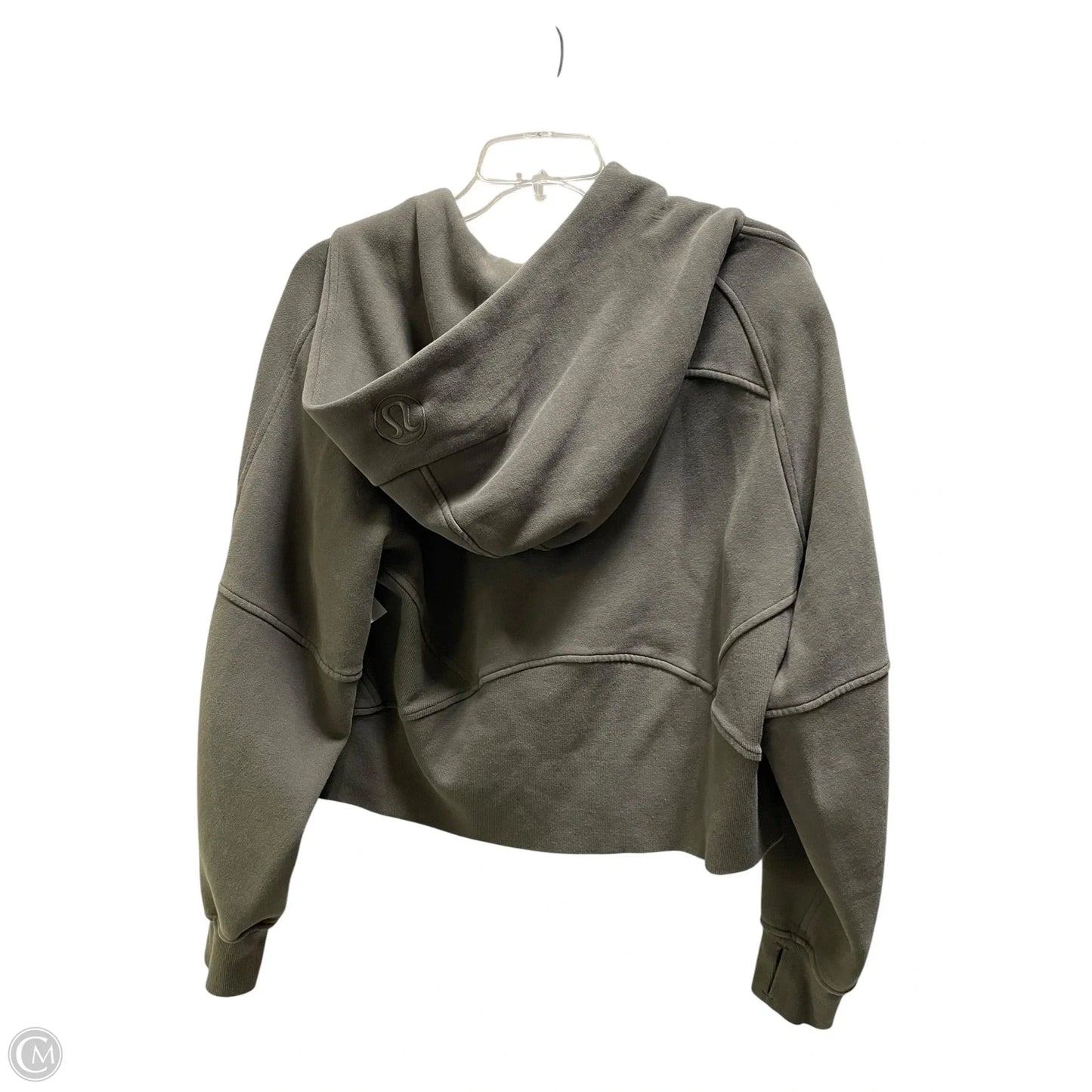 Athletic Jacket By Lululemon In Green, Size: M