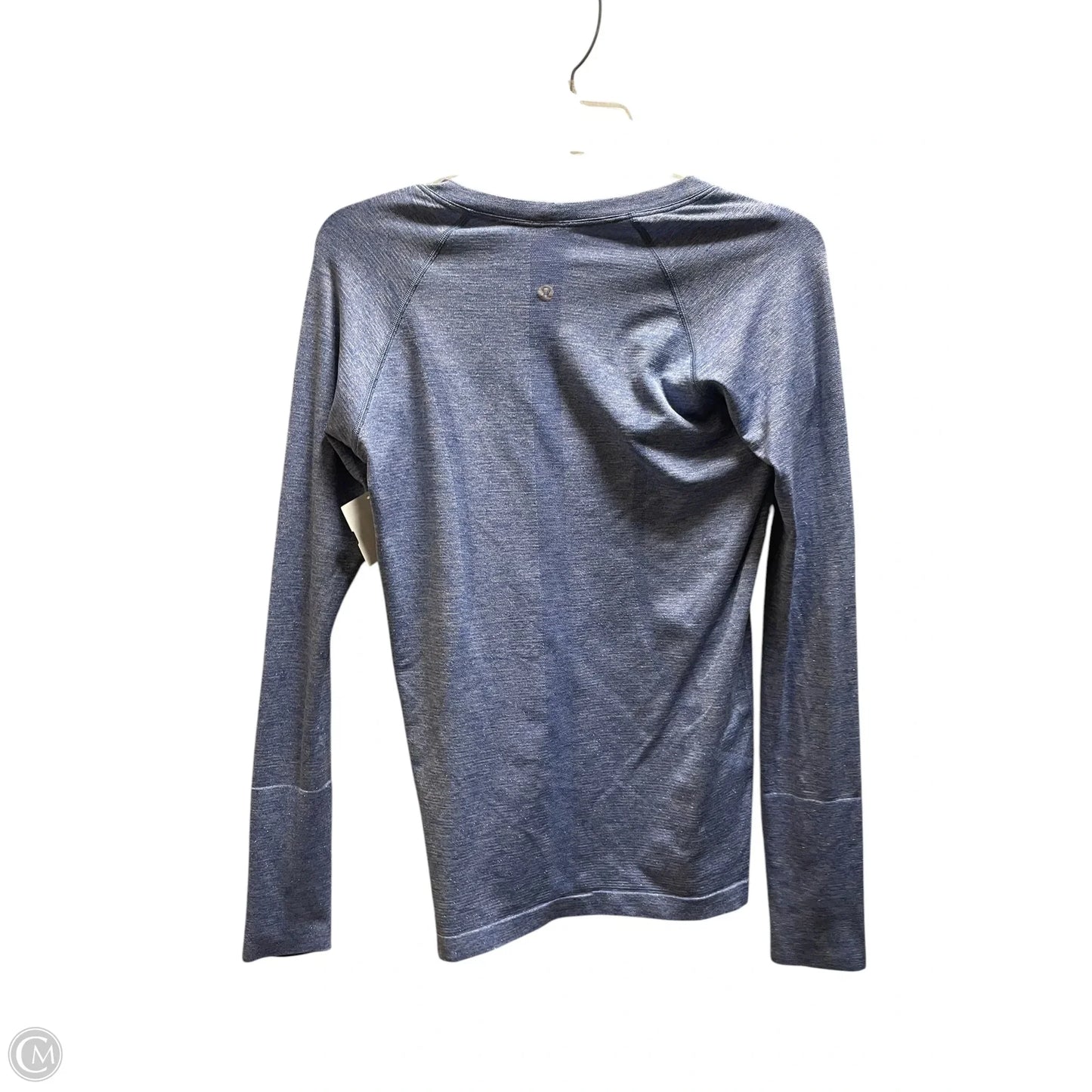 Athletic Top Long Sleeve Collar By Lululemon In Blue, Size: 2