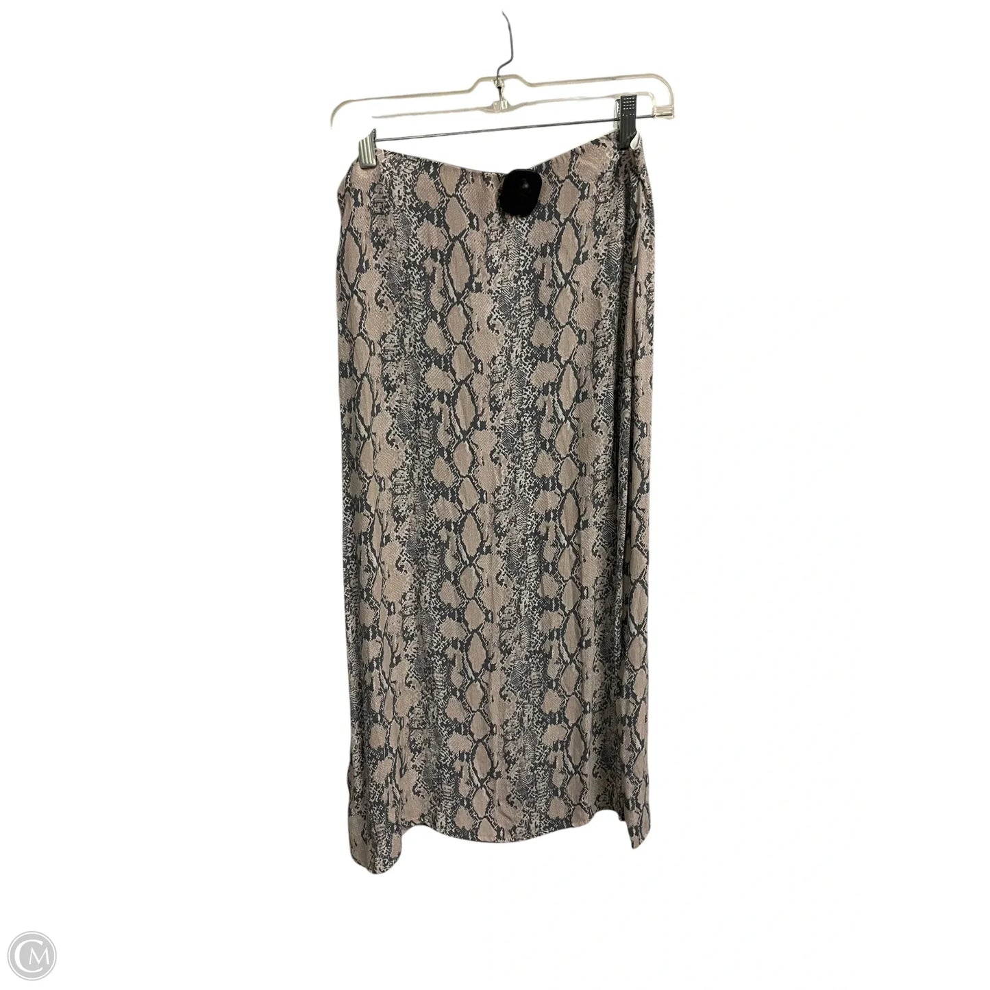 Skirt Maxi By American Eagle In Grey & Pink, Size: L