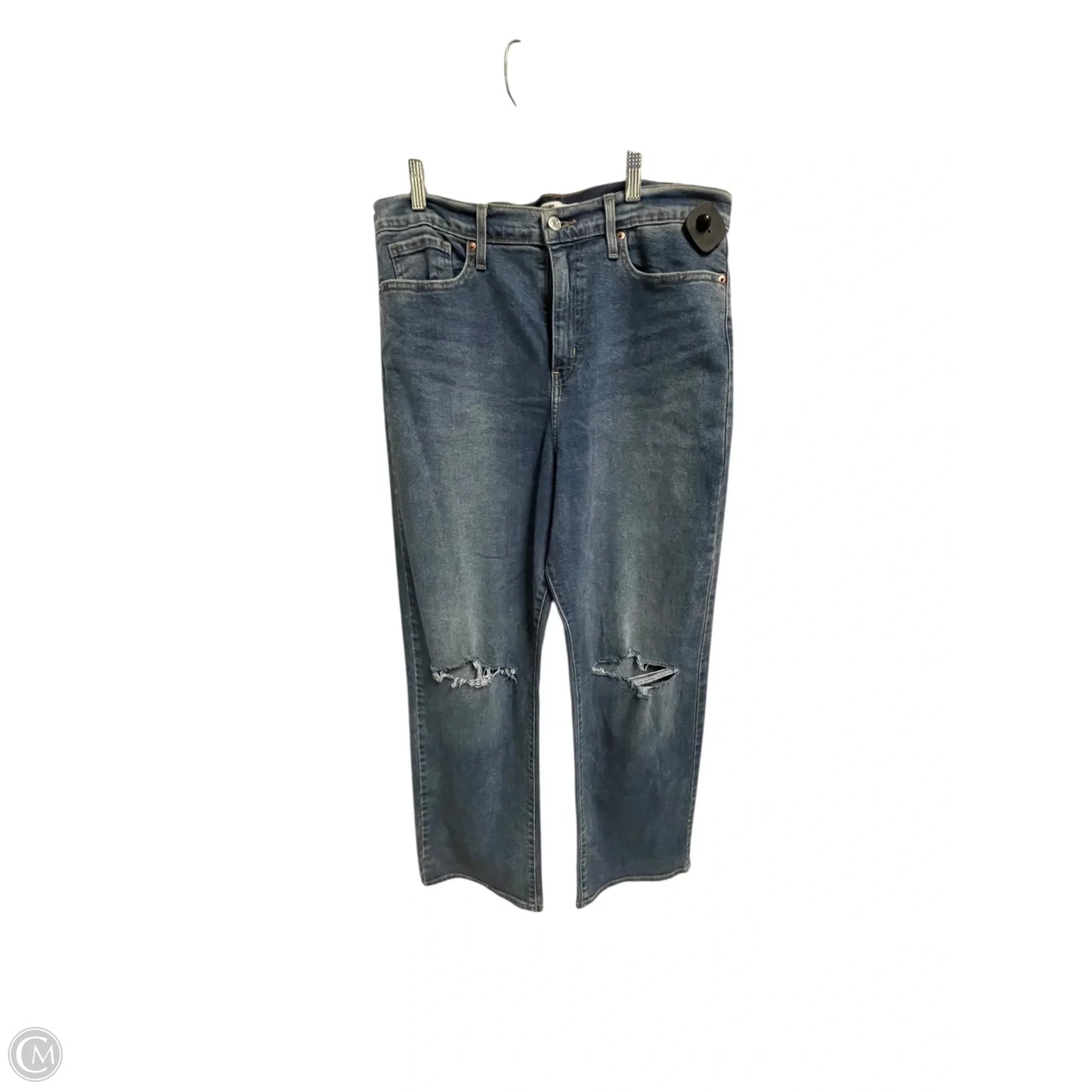 Jeans Straight By Levis In Black, Size: 14