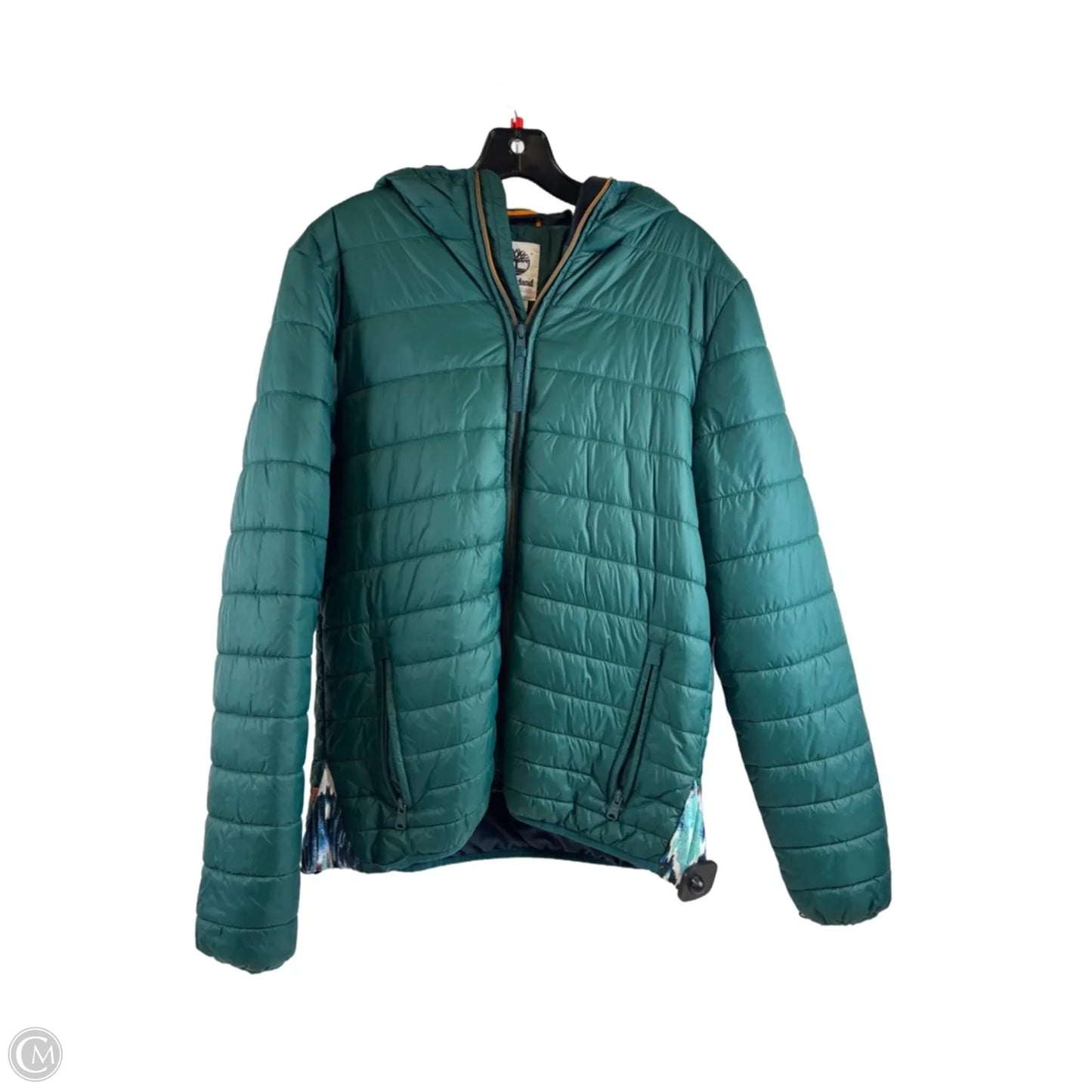 Jacket Puffer & Quilted By Timberland In Teal, Size: M