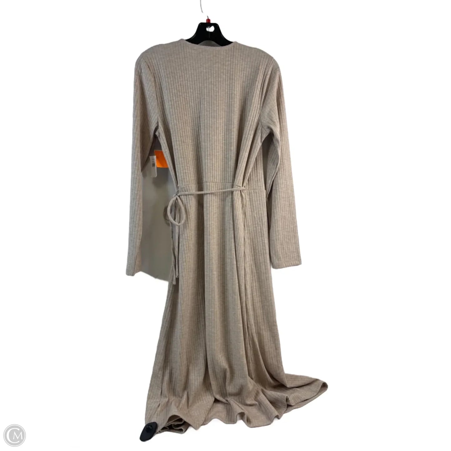 Dress Casual Midi By Old Navy In Tan, Size: L