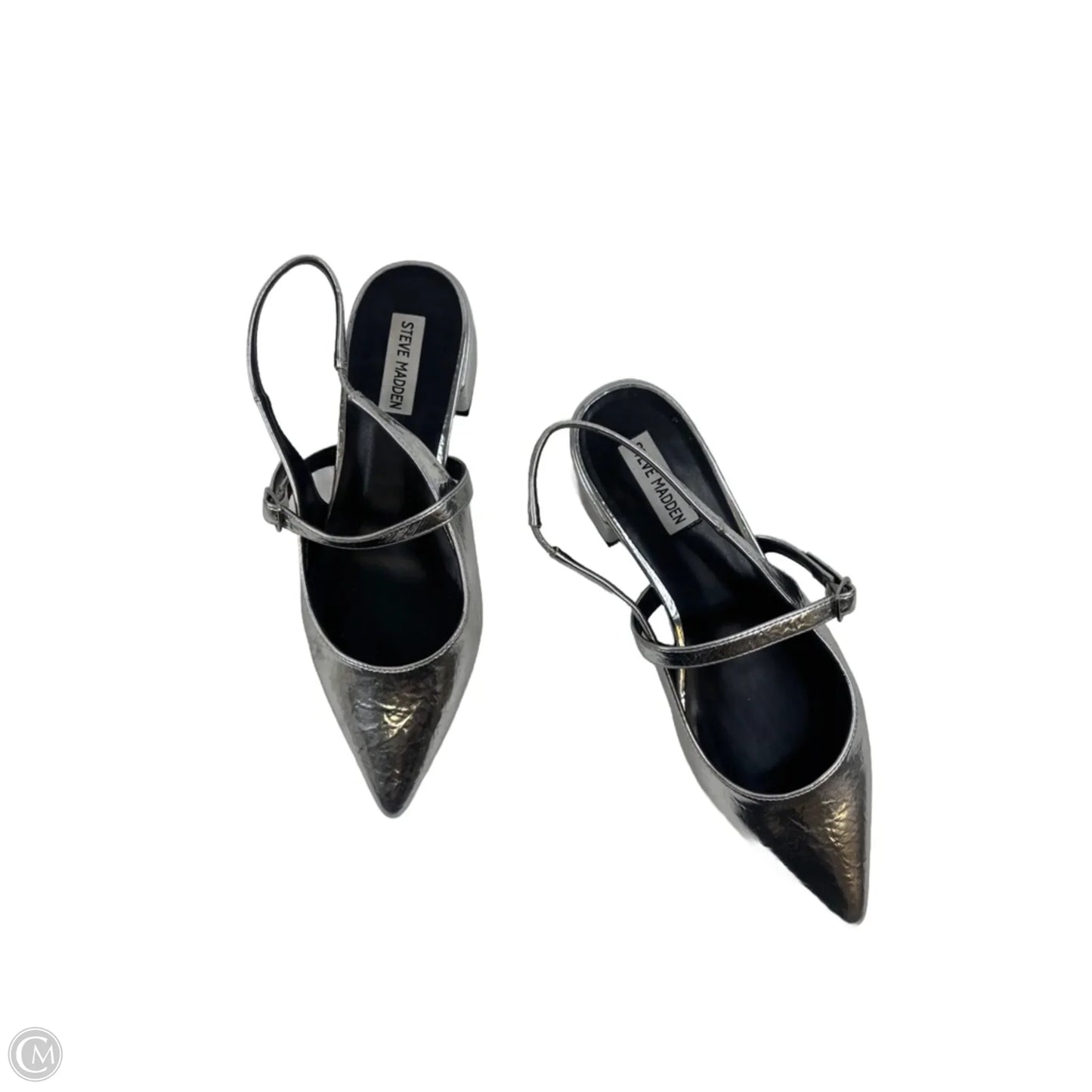 Shoes Flats By Steve Madden In Silver, Size: 9