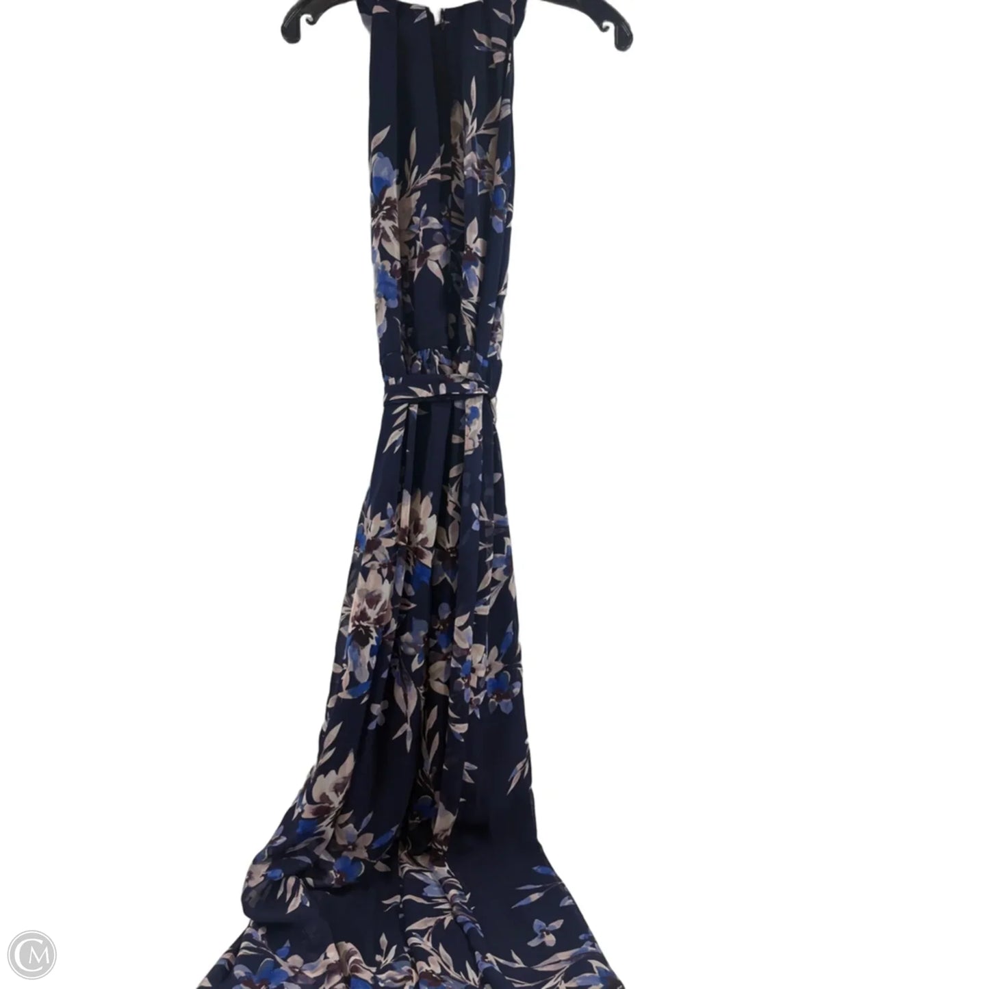 Dress Casual Maxi By Eliza J In Blue & White, Size: 12