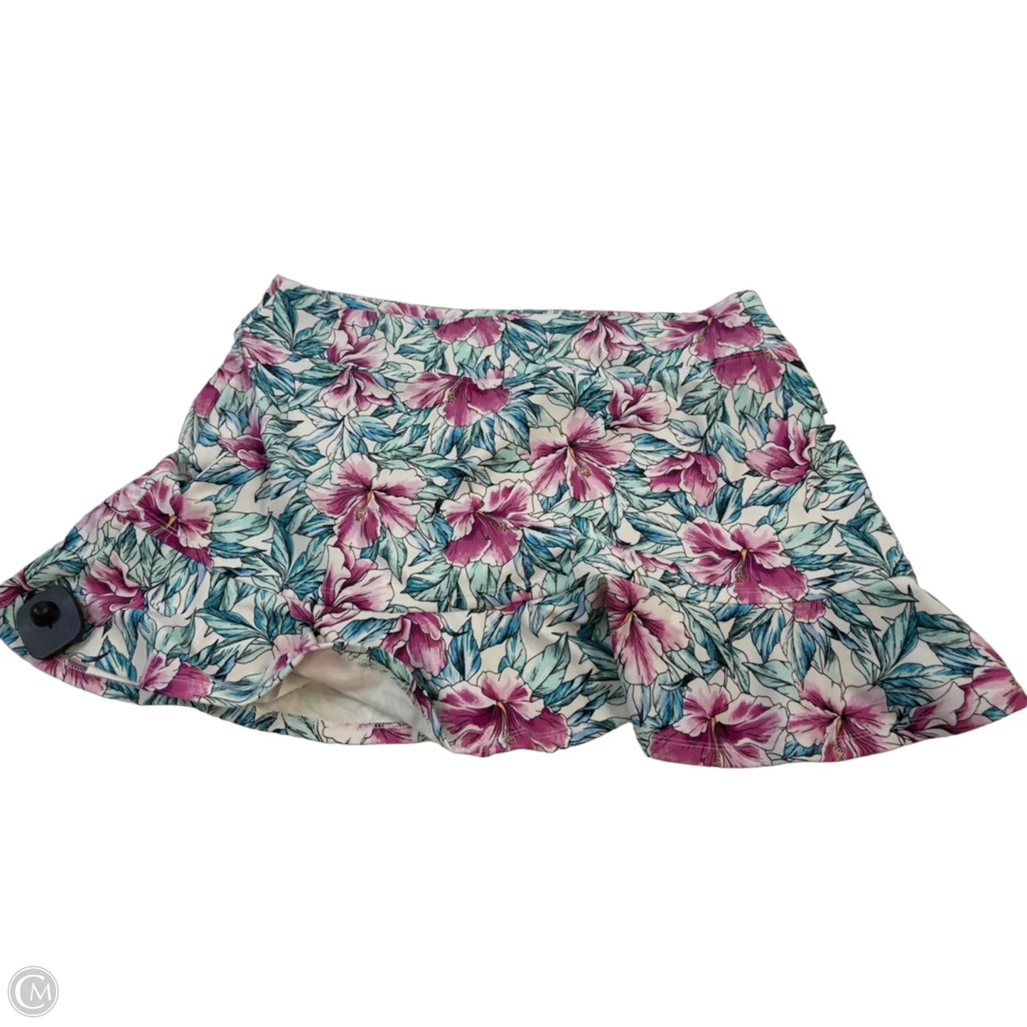 Athletic Skort By Clothes Mentor In Floral Print, Size: Xl