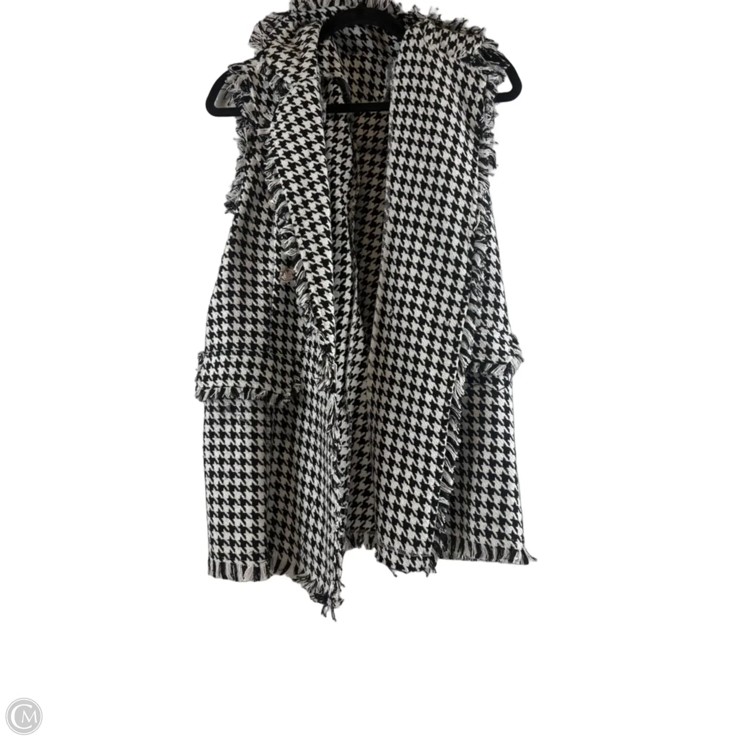 Vest Other By Clothes Mentor In Black & White, Size: L