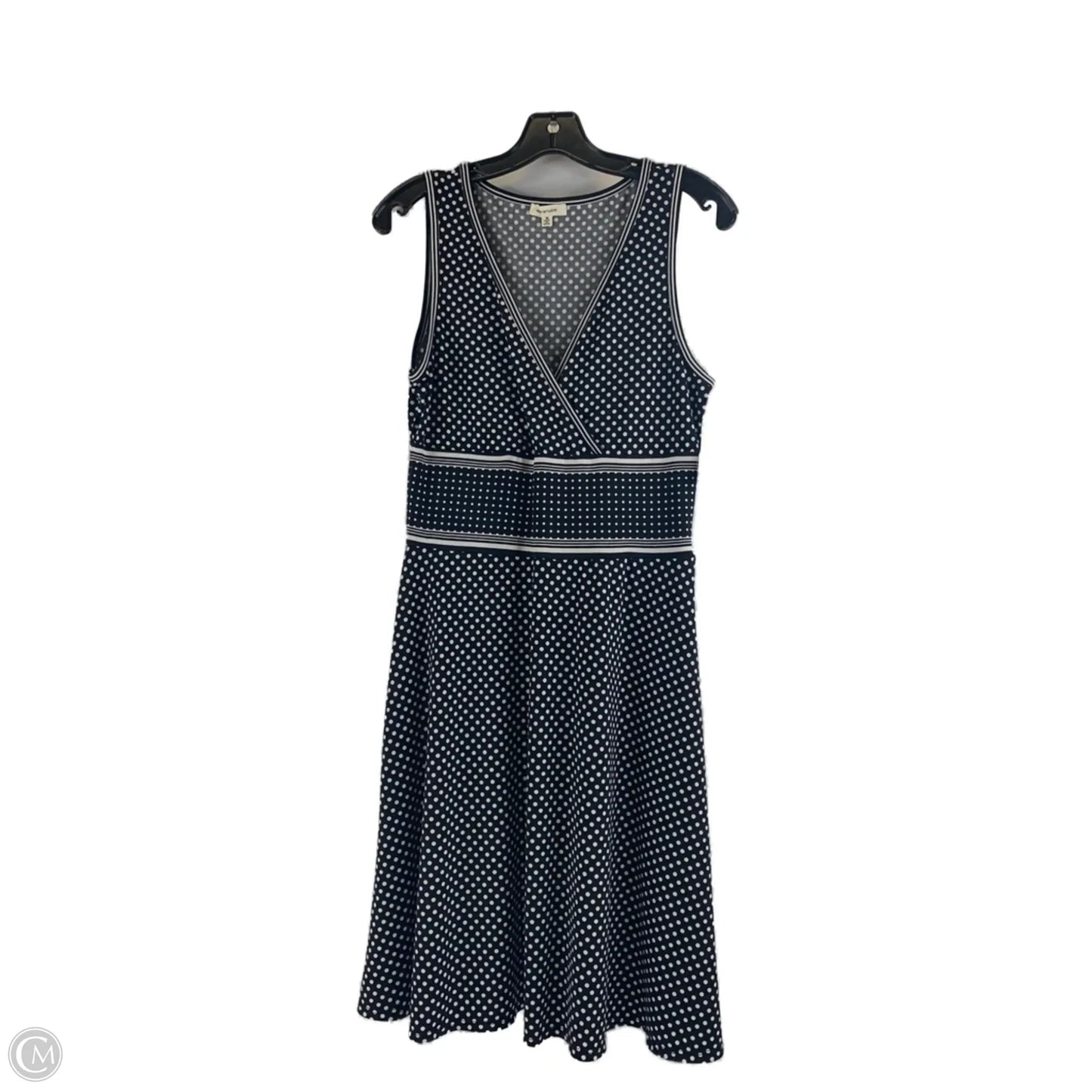 Dress Casual Midi By Max Studio In Black & White, Size: M