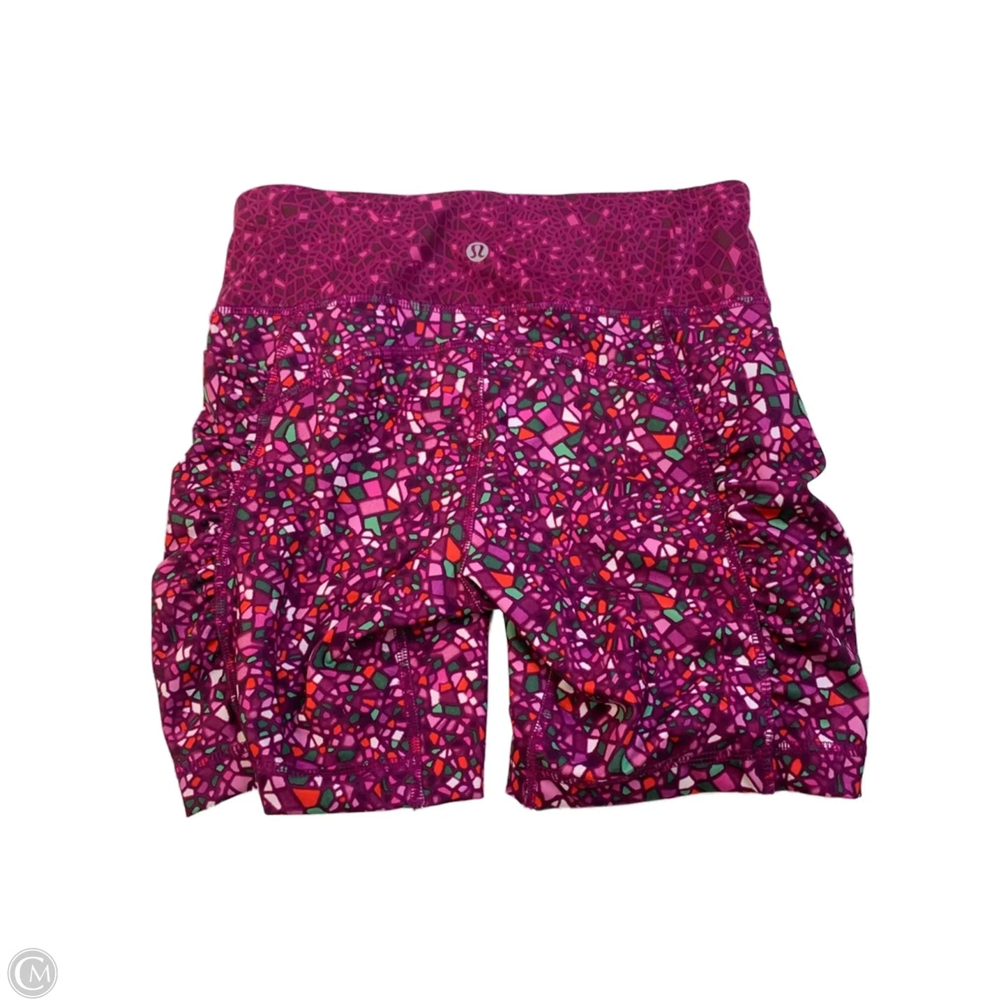 Athletic Shorts By Lululemon In Pink & Red, Size: S