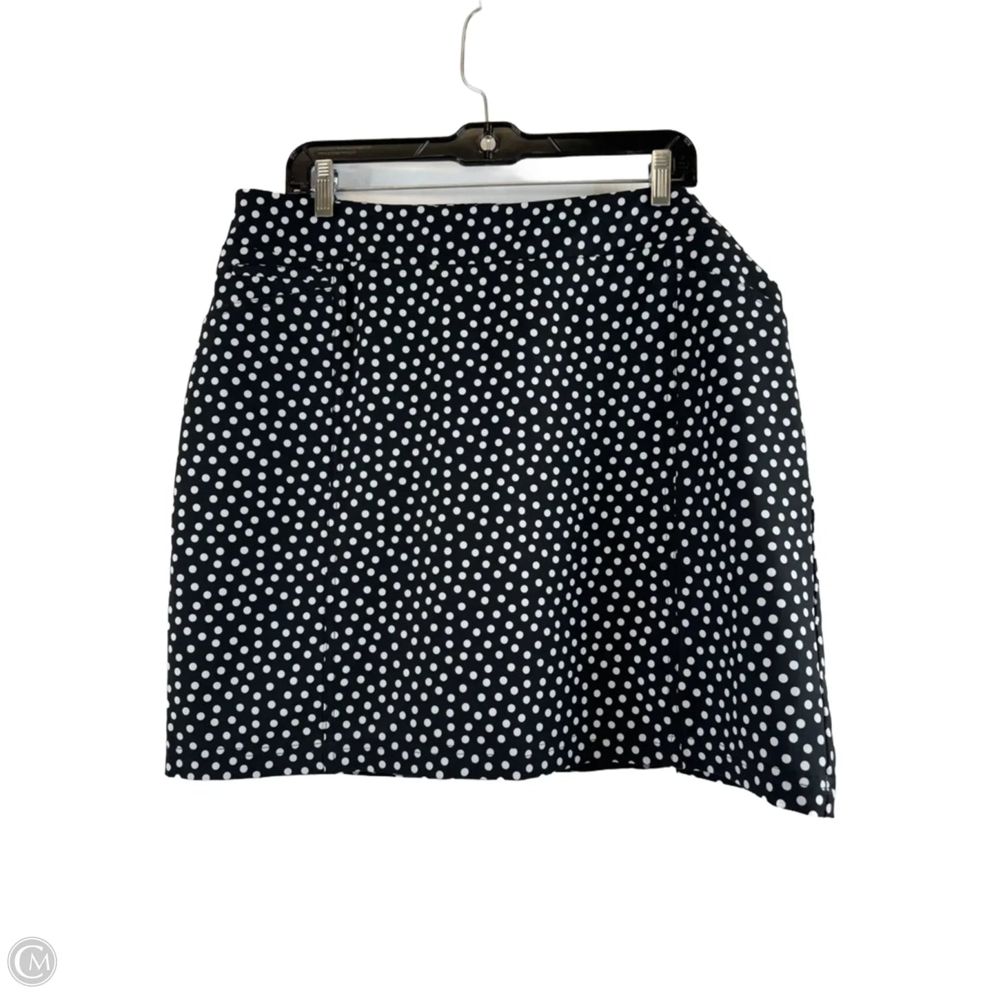 Athletic Skort By Chicos In Black & White, Size: 14