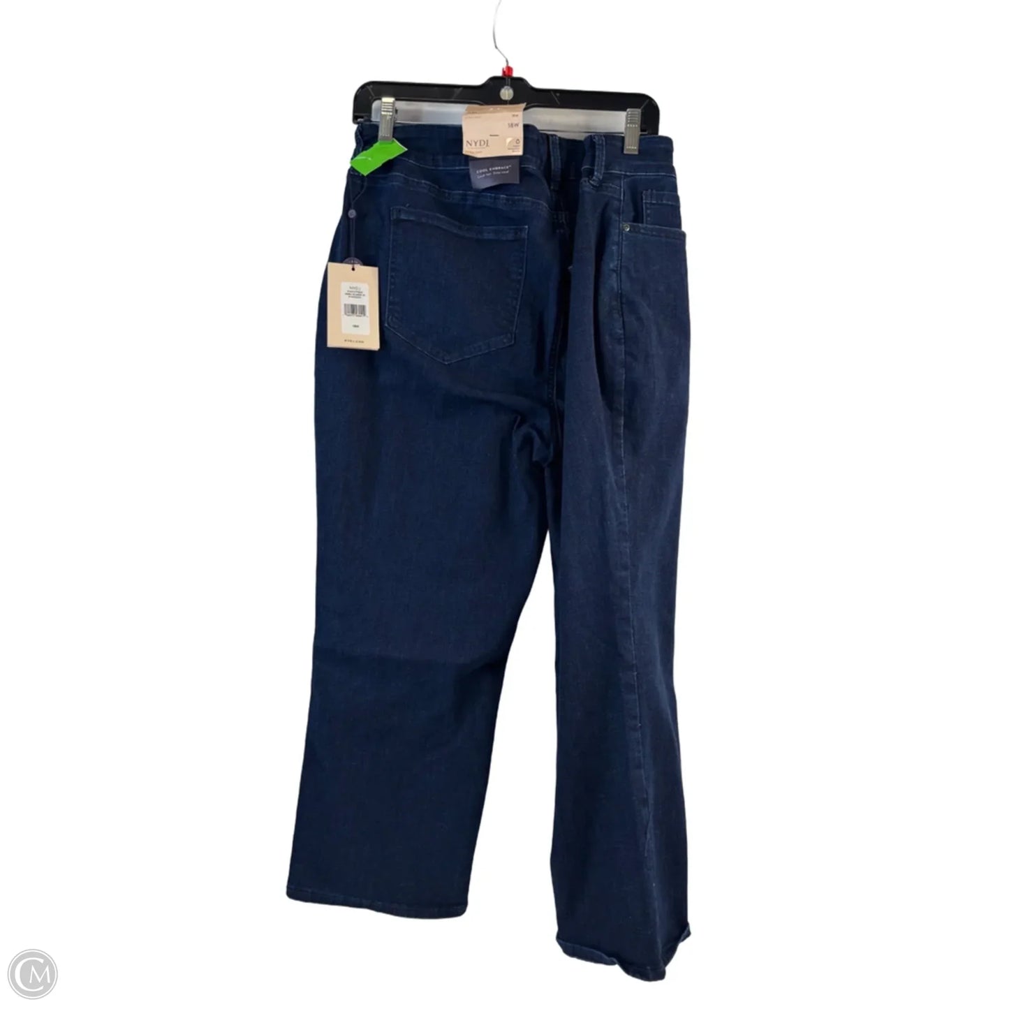 Jeans Straight By Not Your Daughters Jeans In Blue Denim, Size: 18