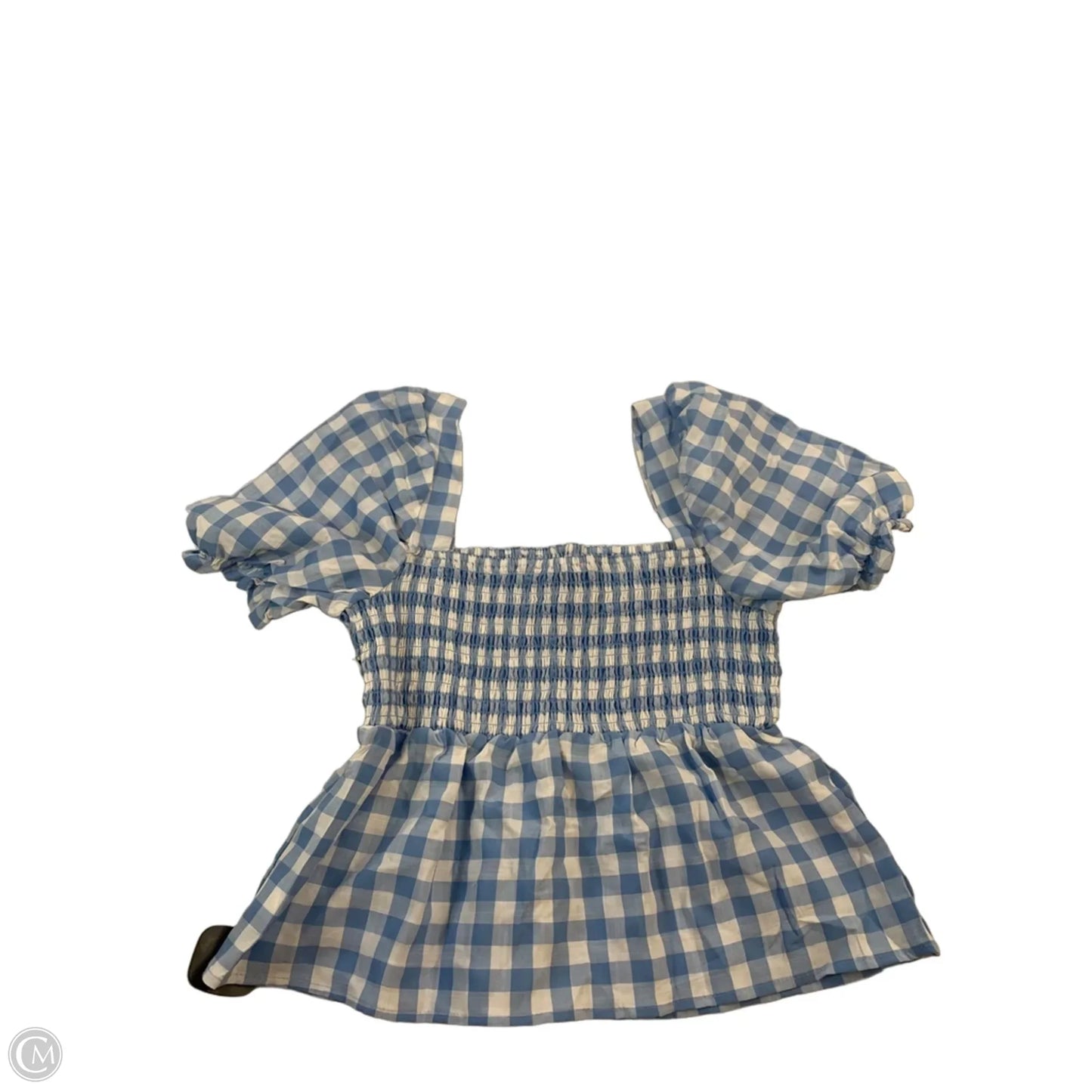 Top Short Sleeve Basic By Cme In Blue & White, Size: S