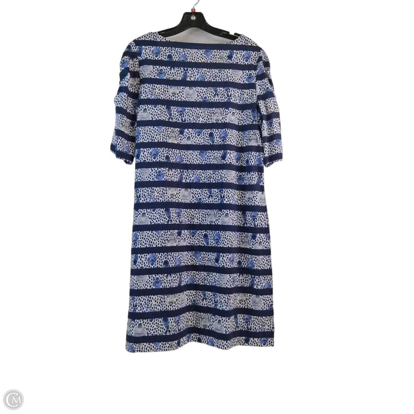 Dress Designer By Lilly Pulitzer In Blue & White, Size: M