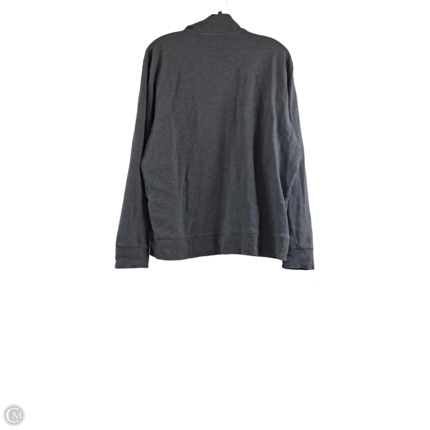 Athletic Top Long Sleeve Collar By Vineyard Vines In Grey, Size: L