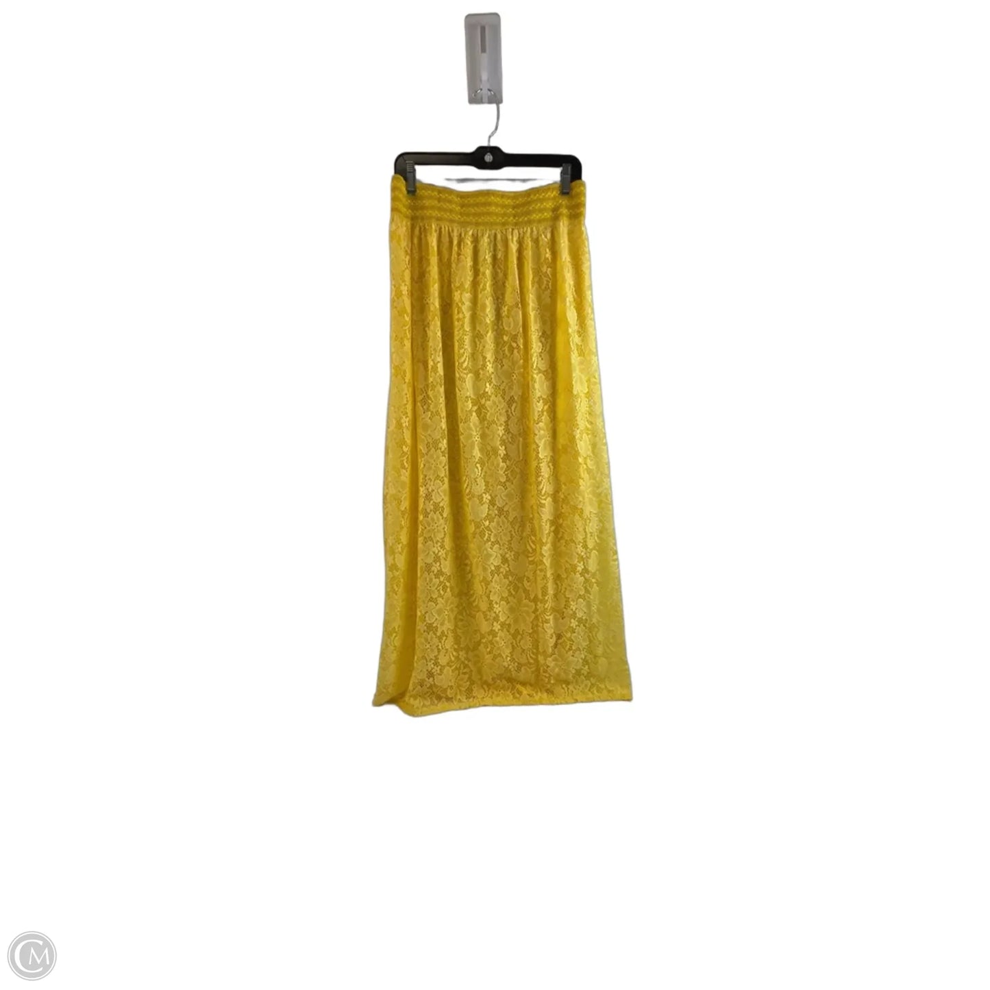 Skirt Maxi By Clothes Mentor In Yellow, Size: 12