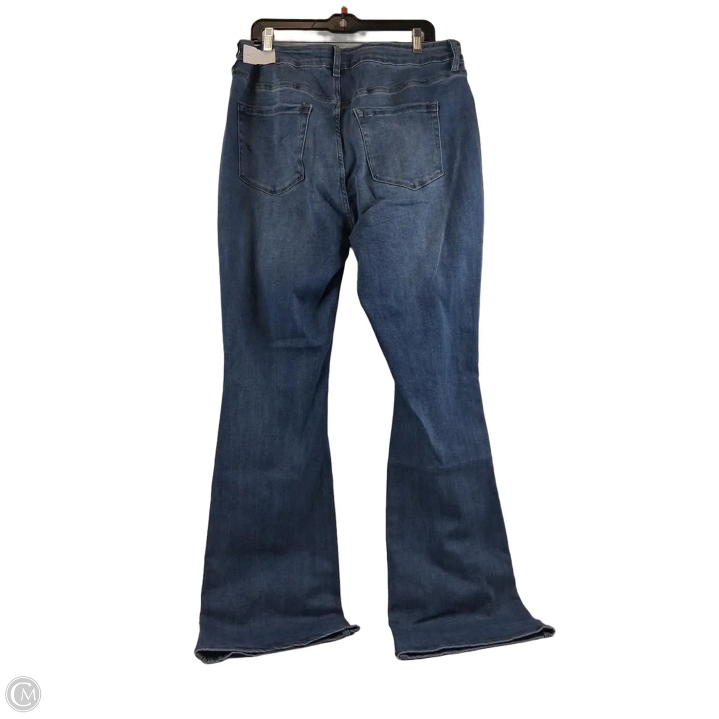 Jeans Flared By Fashion Nova In Blue Denim, Size: 16