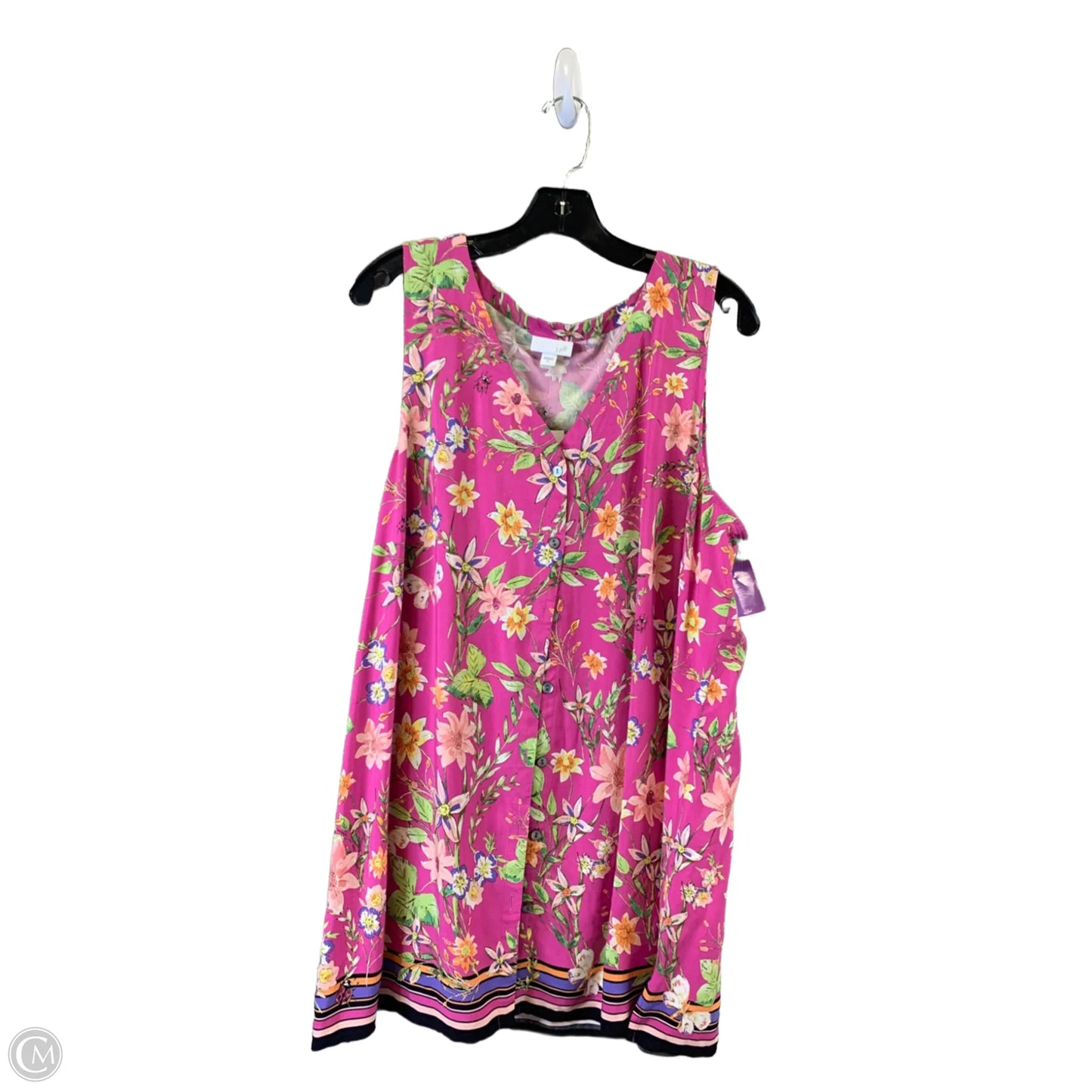 Top Sleeveless By J. Jill In Purple, Size: Xl