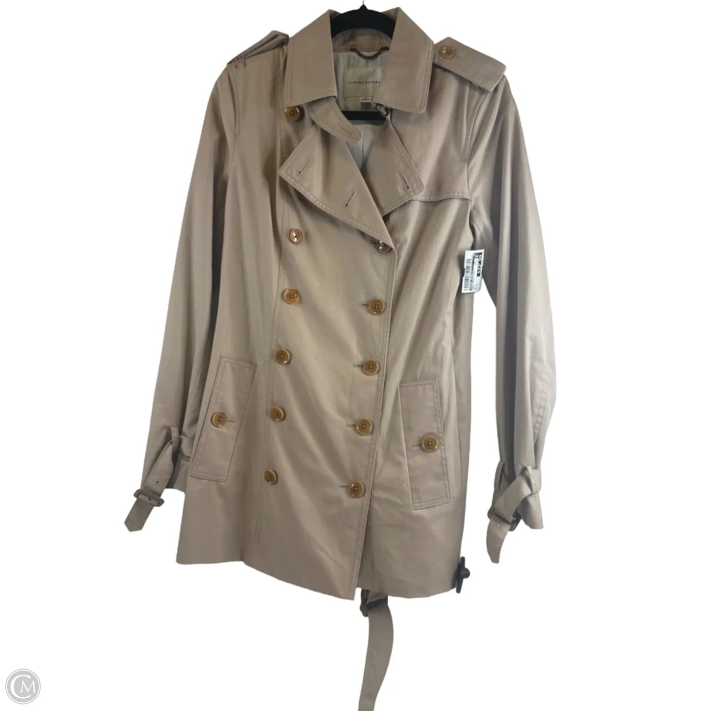 Coat Trench Coat By Banana Republic In Beige, Size: S