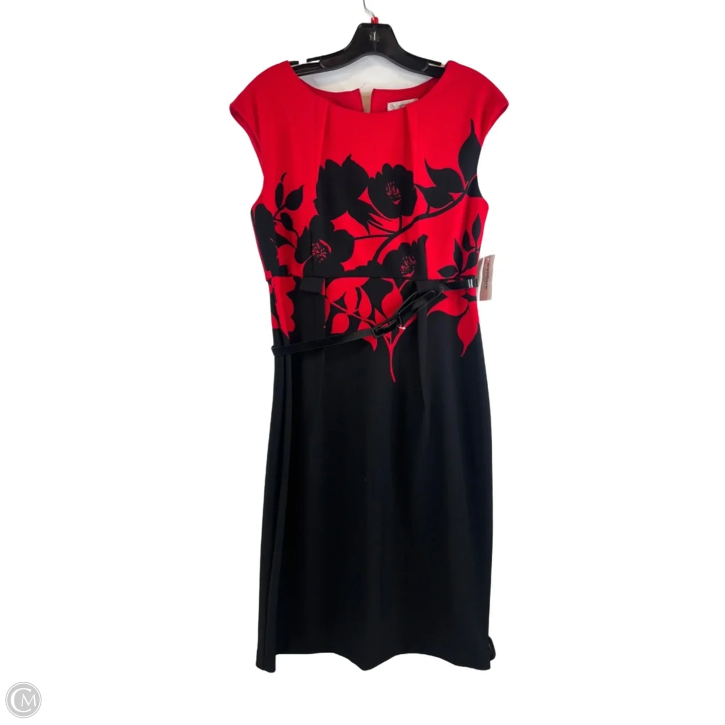 Dress Work By Dressbarn In Black & Red, Size: M