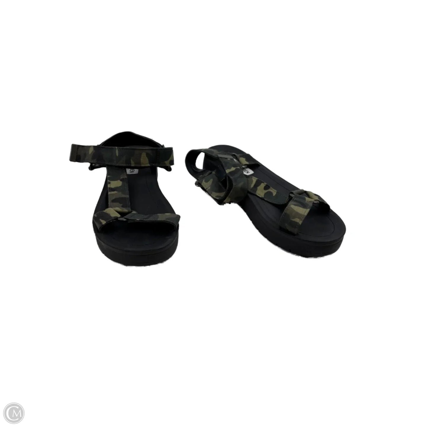 Sandals Flats By Steve Madden In Camouflage Print, Size: 6