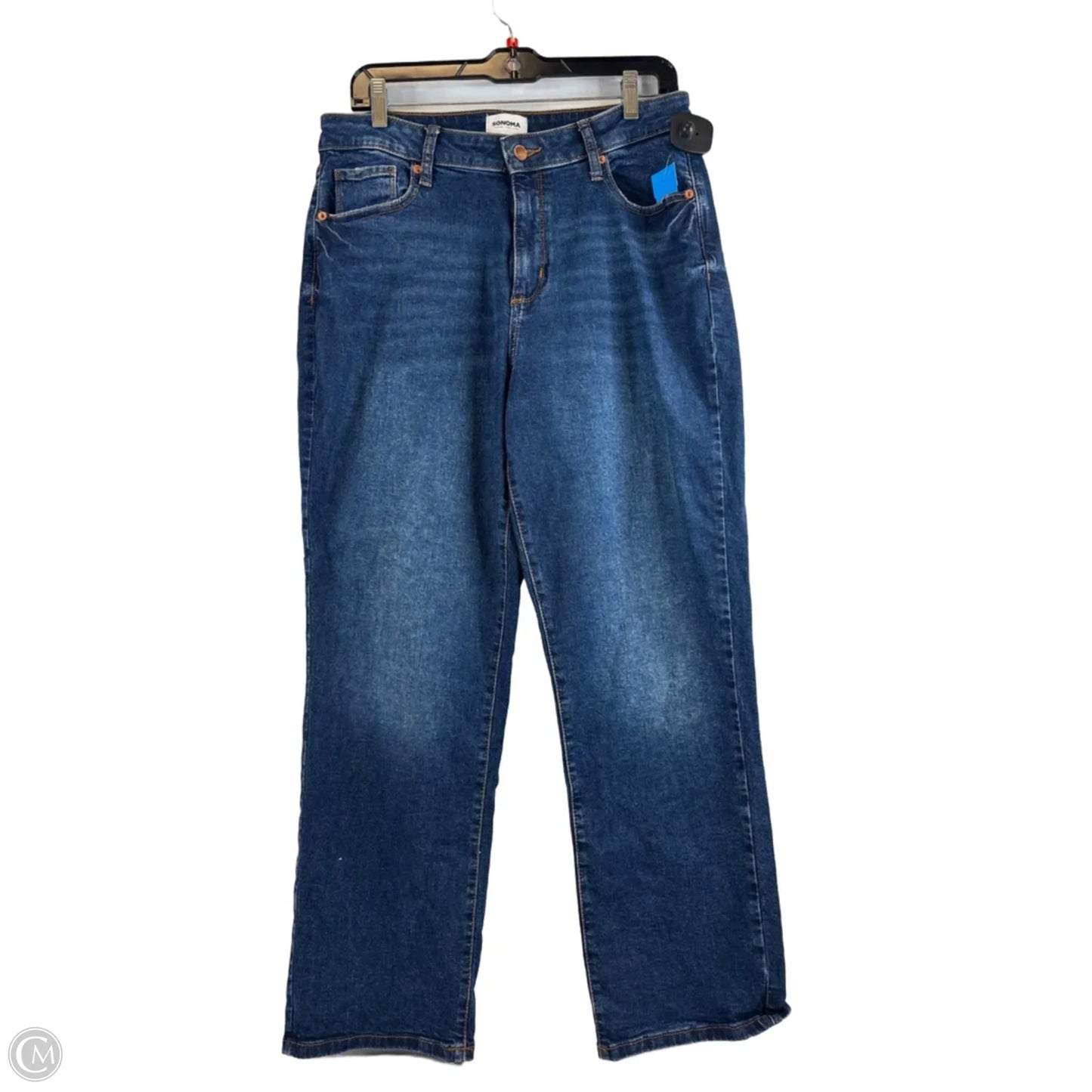 Jeans Straight By Sonoma In Blue Denim, Size: 12